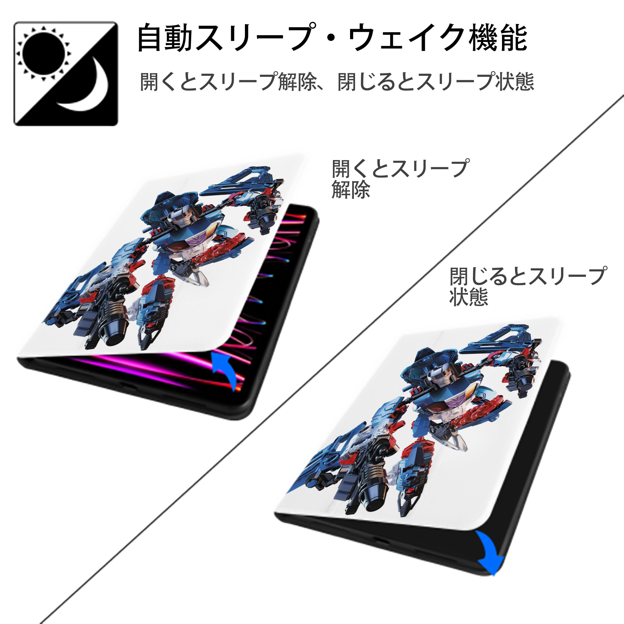  IPad ケース ペン収納付き 三つ折りスタンド PUレザー×シリコン 対応機種9.5/10.5/10.9インチ