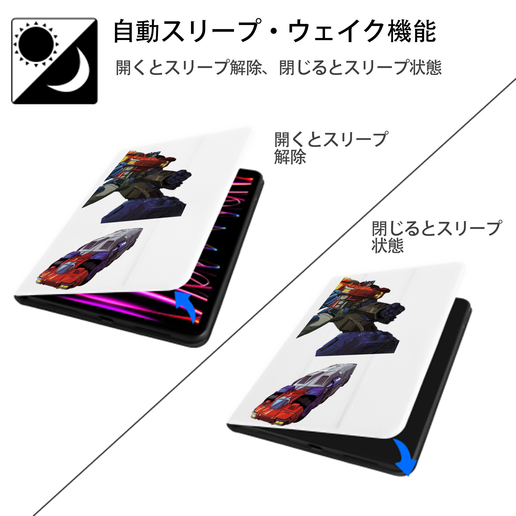  IPad ケース ペン収納付き 三つ折りスタンド PUレザー×シリコン 対応機種9.5/10.5/10.9インチ