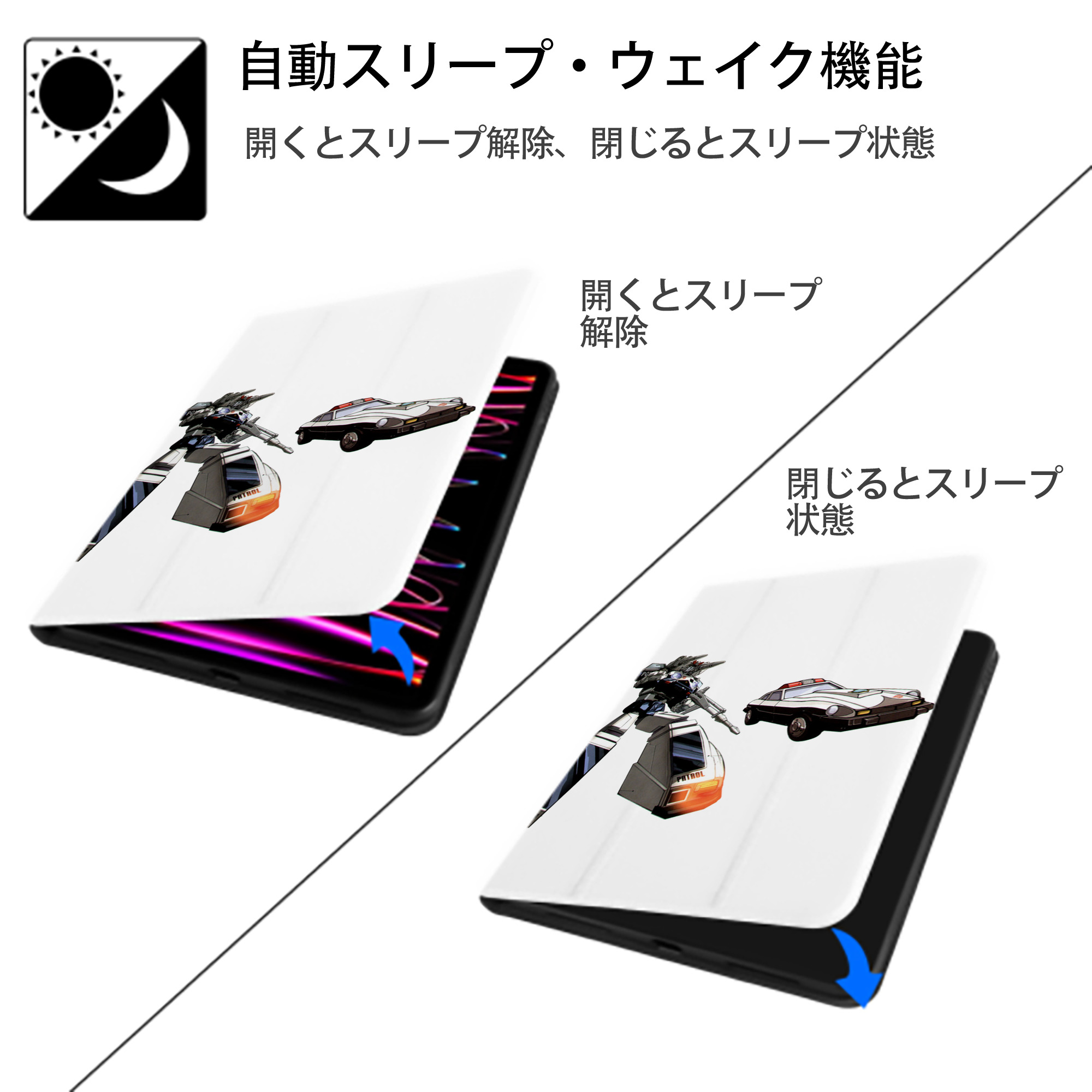  IPad ケース ペン収納付き 三つ折りスタンド PUレザー×シリコン 対応機種9.5/10.5/10.9インチ