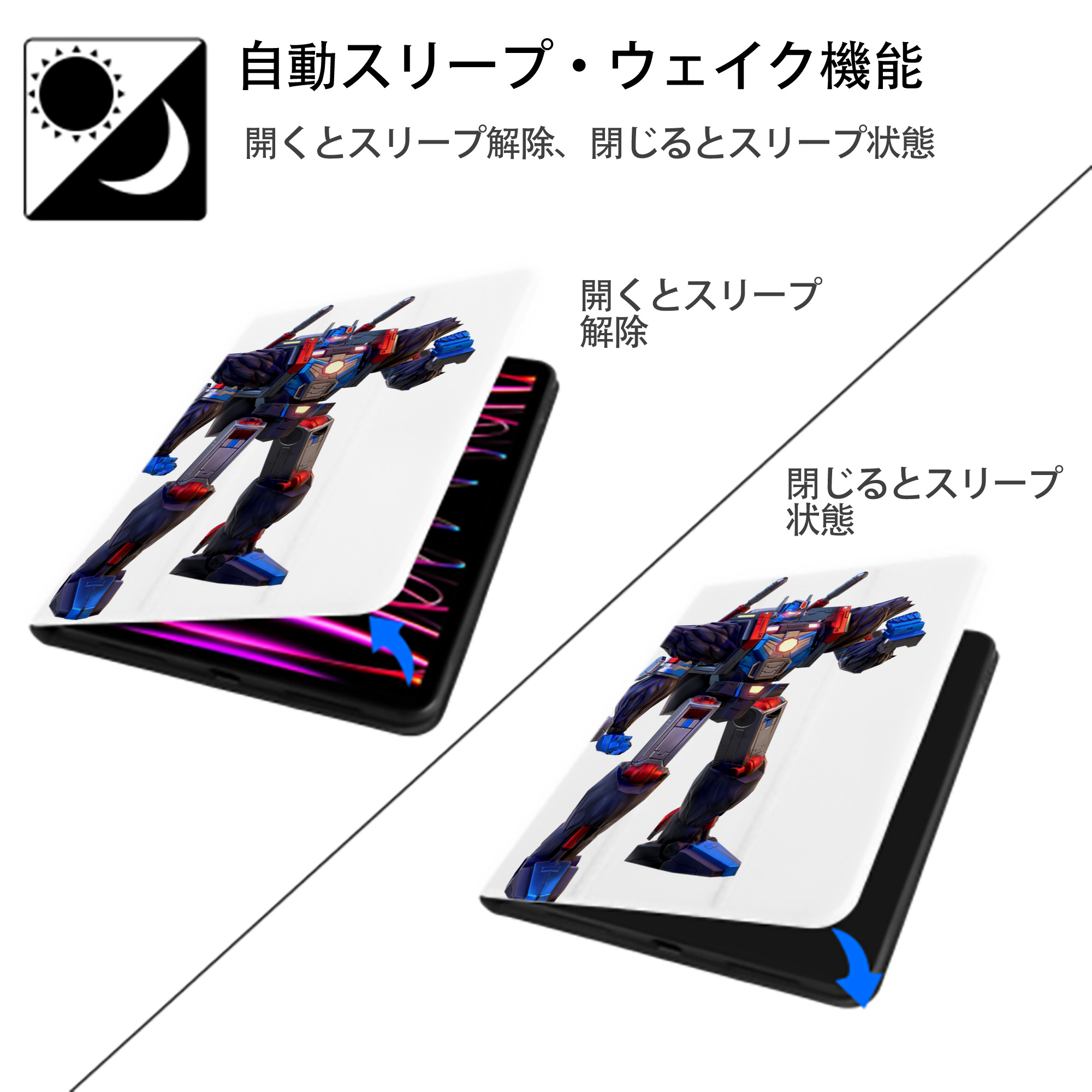  IPad ケース ペン収納付き 三つ折りスタンド PUレザー×シリコン 対応機種9.5/10.5/10.9インチ