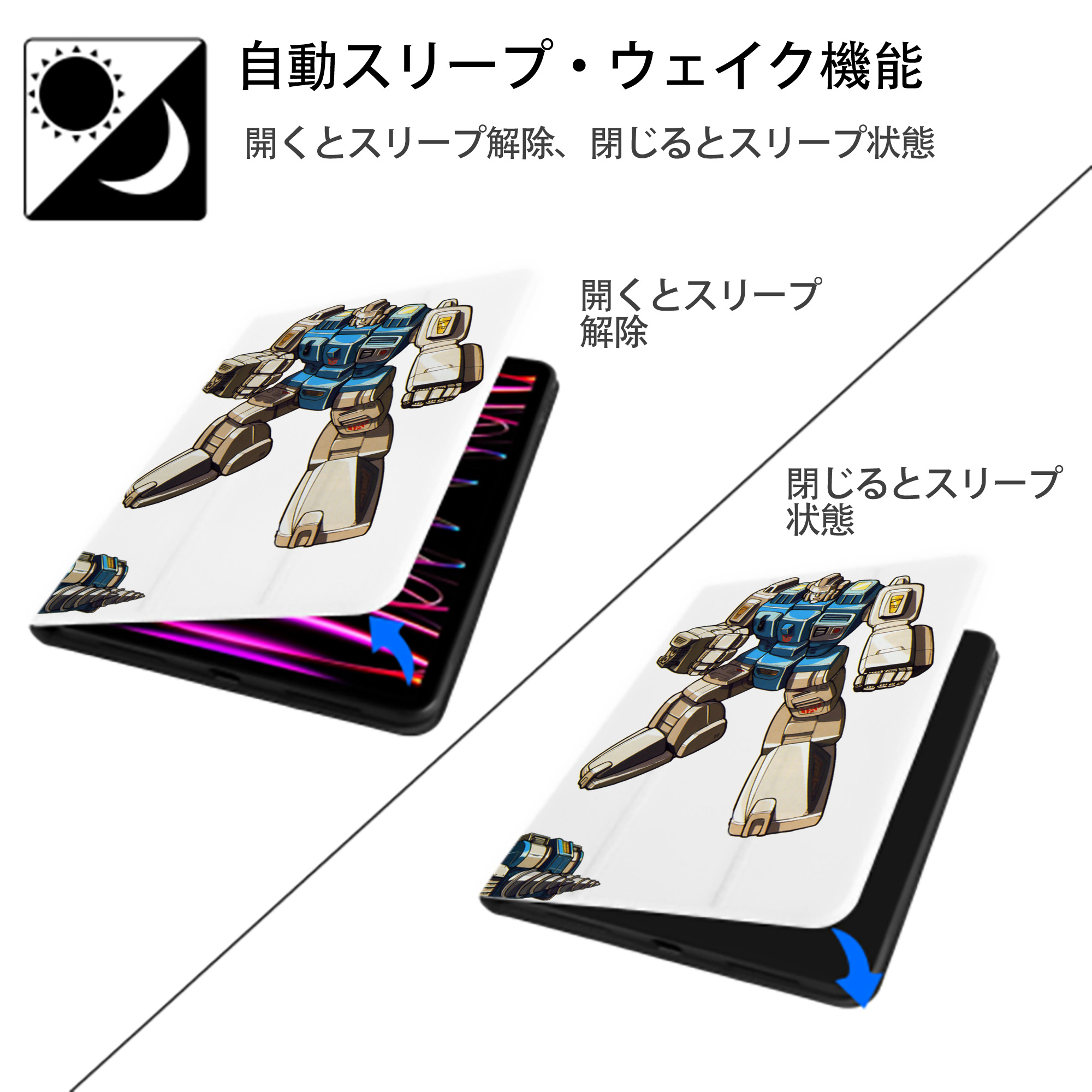  IPad ケース ペン収納付き 三つ折りスタンド PUレザー×シリコン 対応機種9.5/10.5/10.9インチ