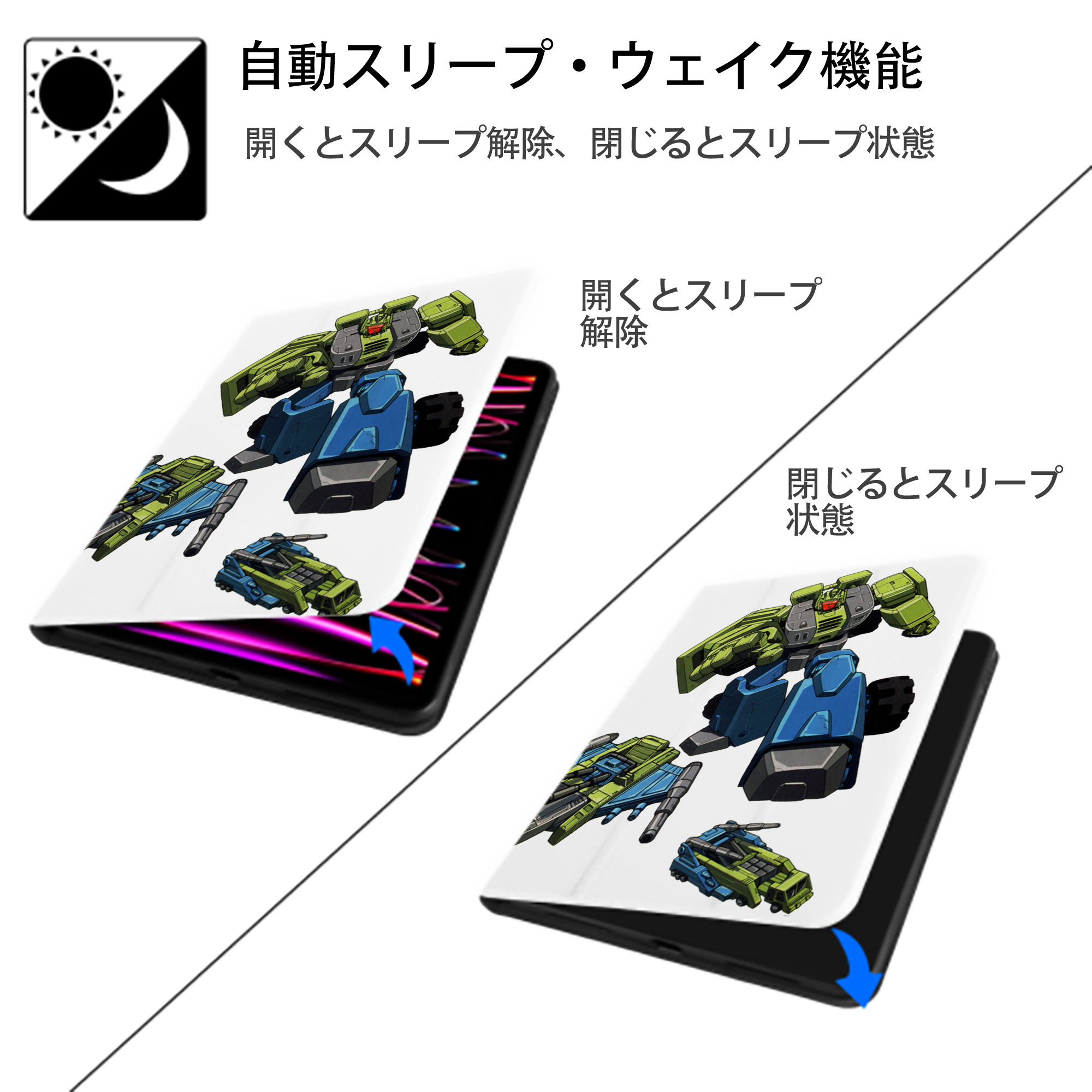  IPad ケース ペン収納付き 三つ折りスタンド PUレザー×シリコン 対応機種9.5/10.5/10.9インチ