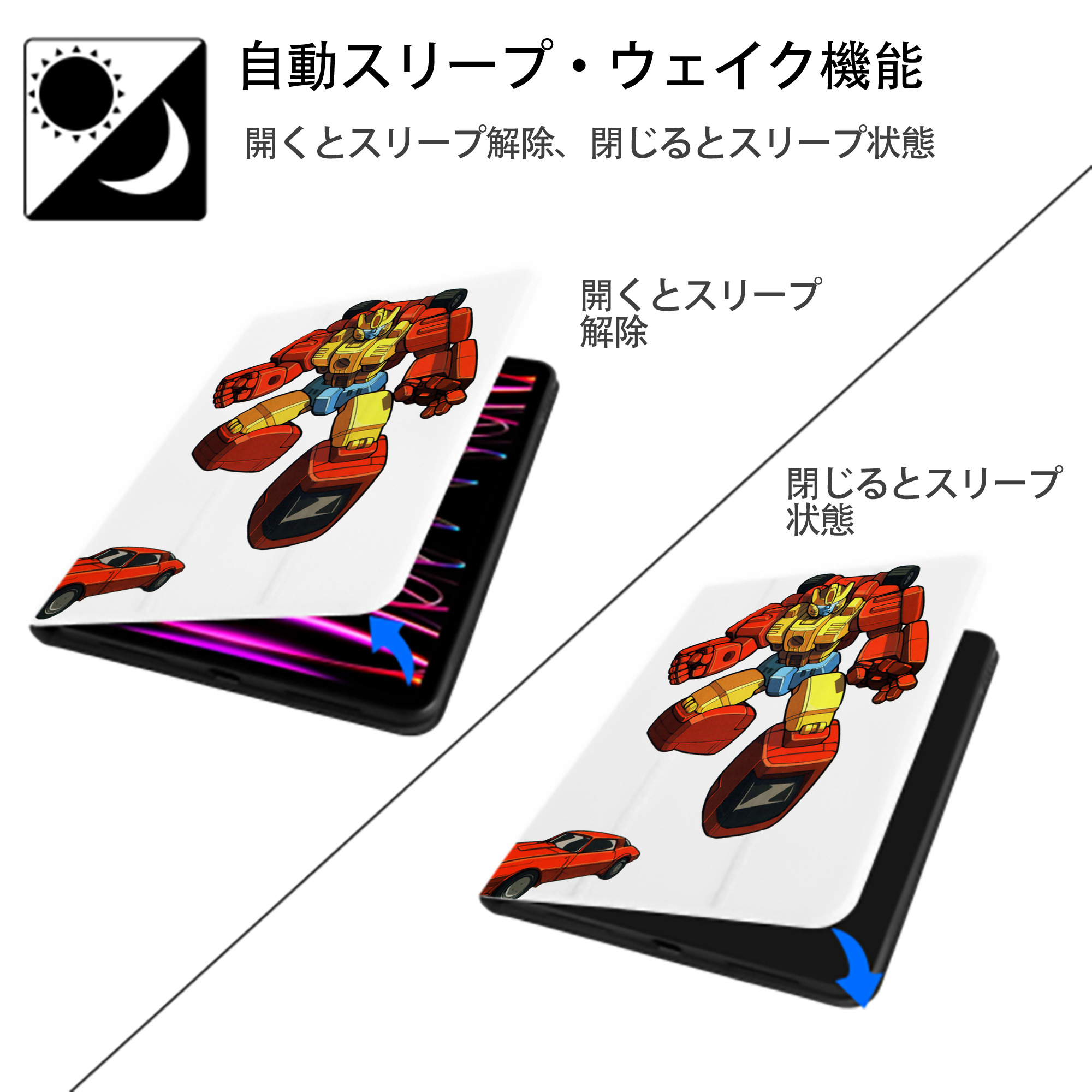  IPad ケース ペン収納付き 三つ折りスタンド PUレザー×シリコン 対応機種9.5/10.5/10.9インチ