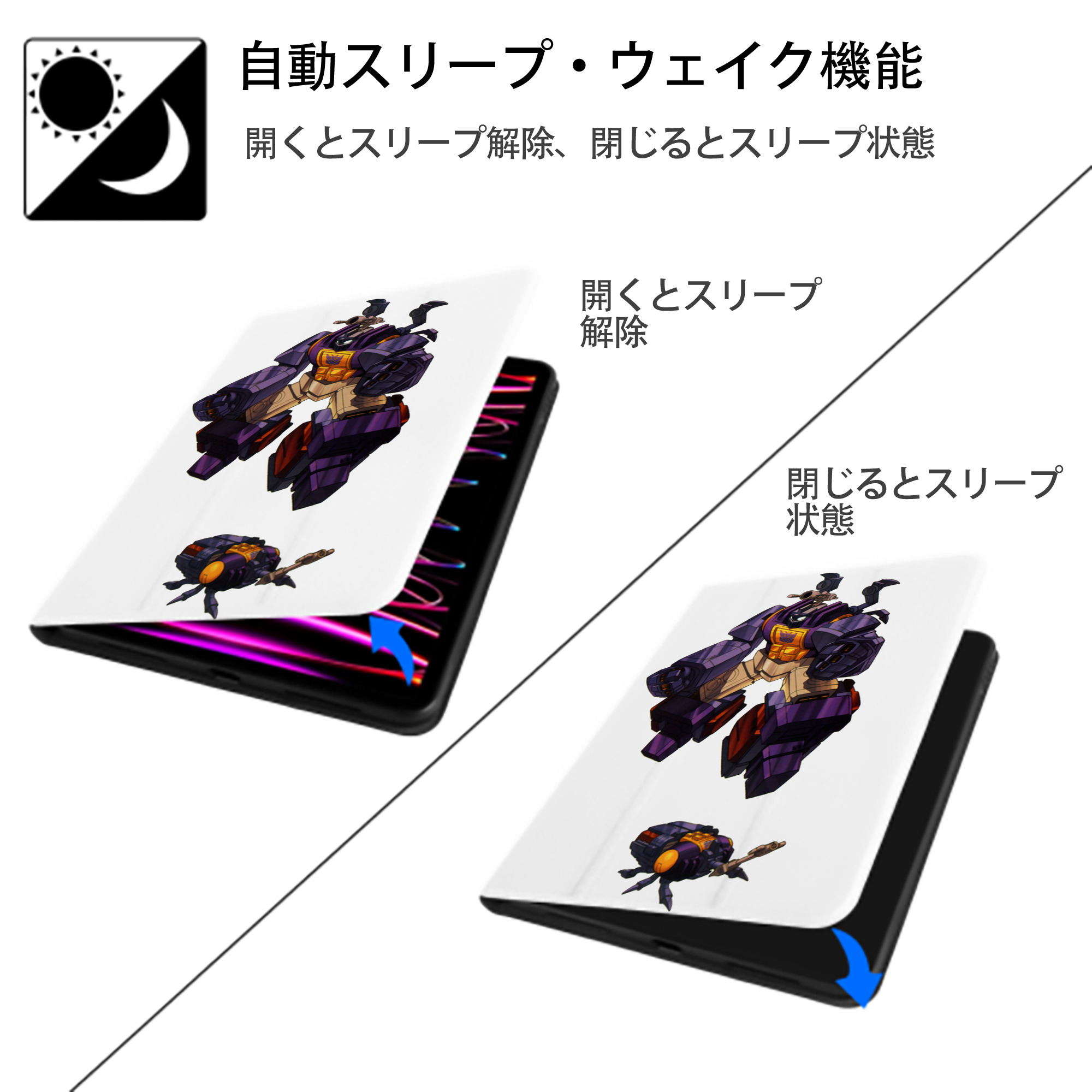  IPad ケース ペン収納付き 三つ折りスタンド PUレザー×シリコン 対応機種9.5/10.5/10.9インチ