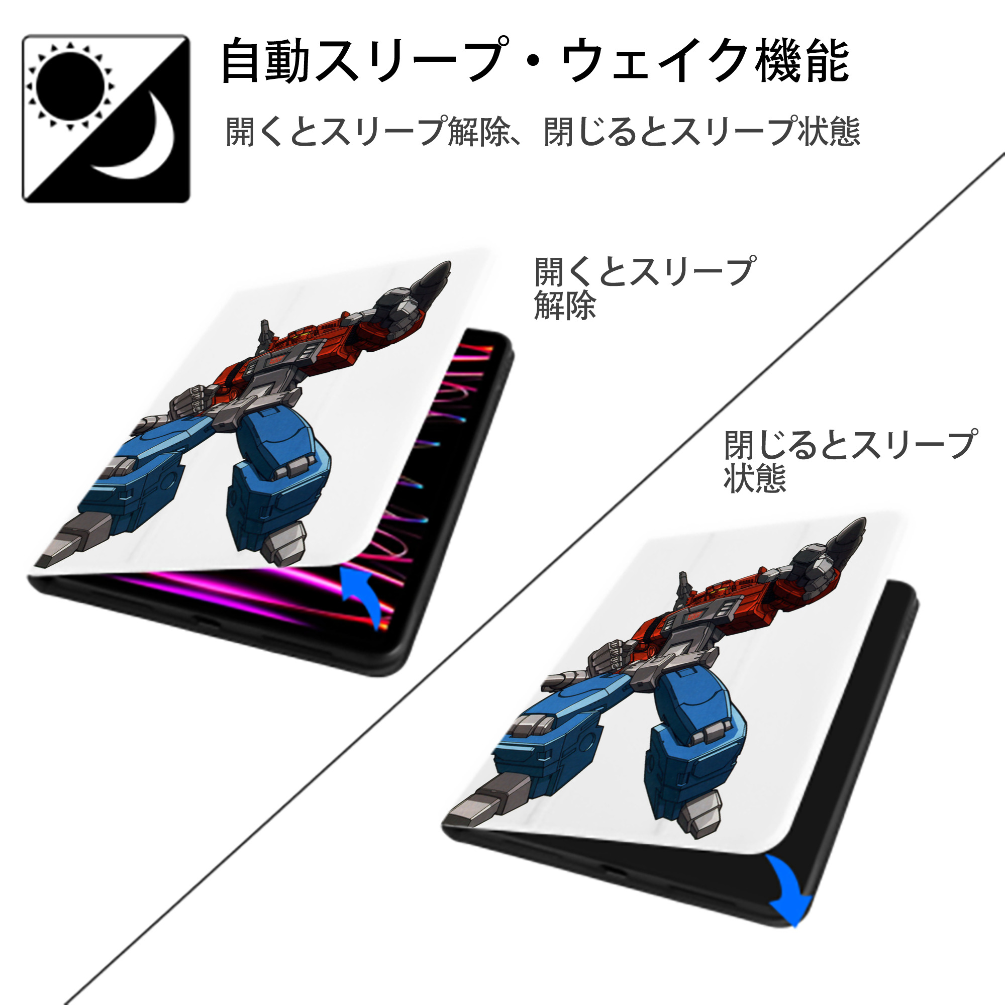  IPad ケース ペン収納付き 三つ折りスタンド PUレザー×シリコン 対応機種9.5/10.5/10.9インチ