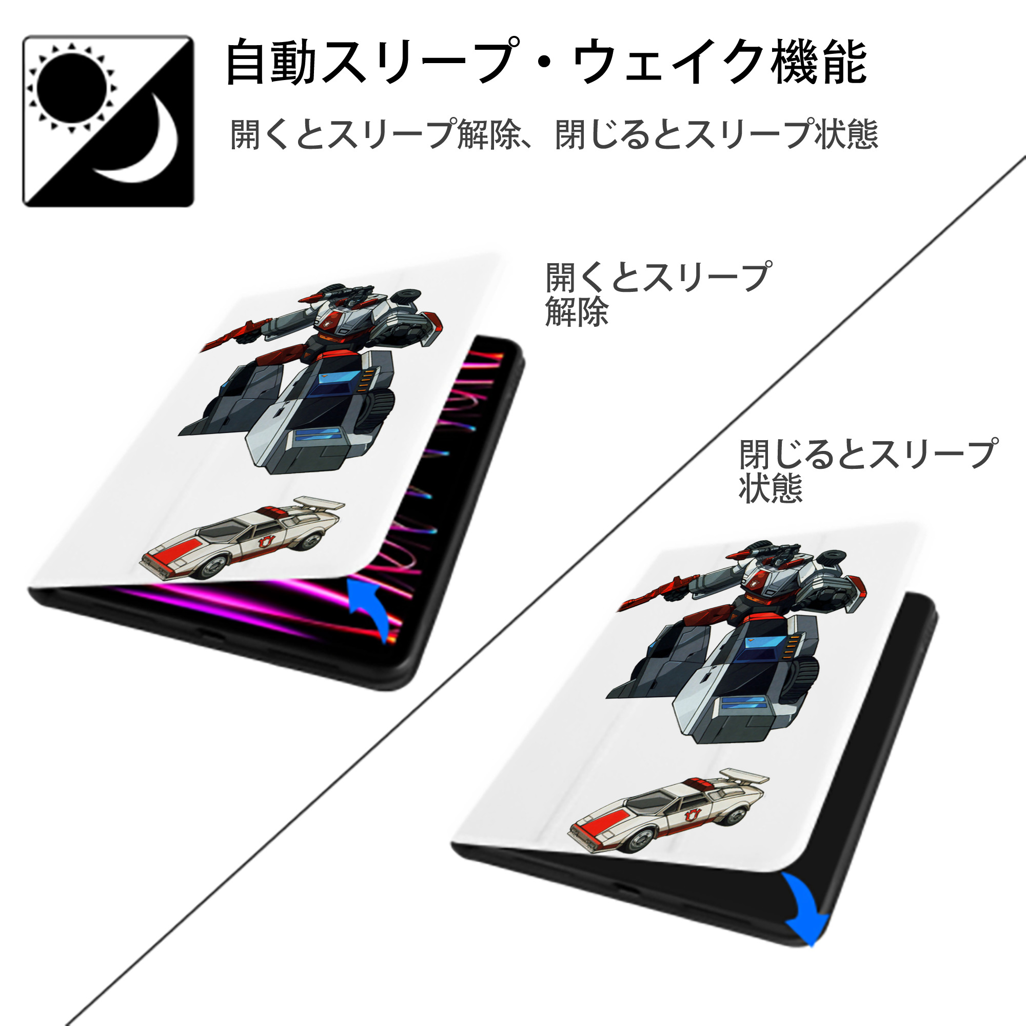  IPad ケース ペン収納付き 三つ折りスタンド PUレザー×シリコン 対応機種9.5/10.5/10.9インチ