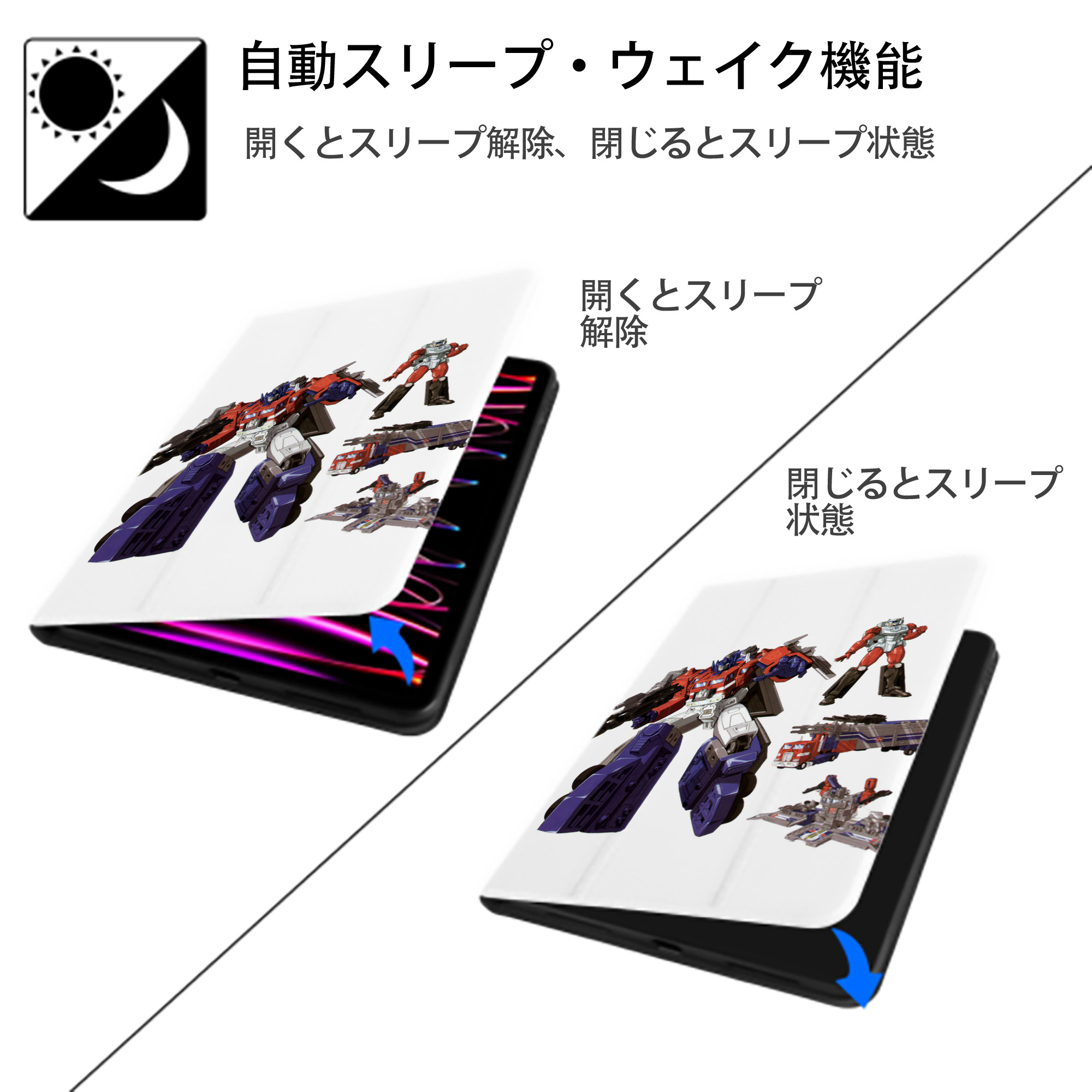  IPad ケース ペン収納付き 三つ折りスタンド PUレザー×シリコン 対応機種9.5/10.5/10.9インチ