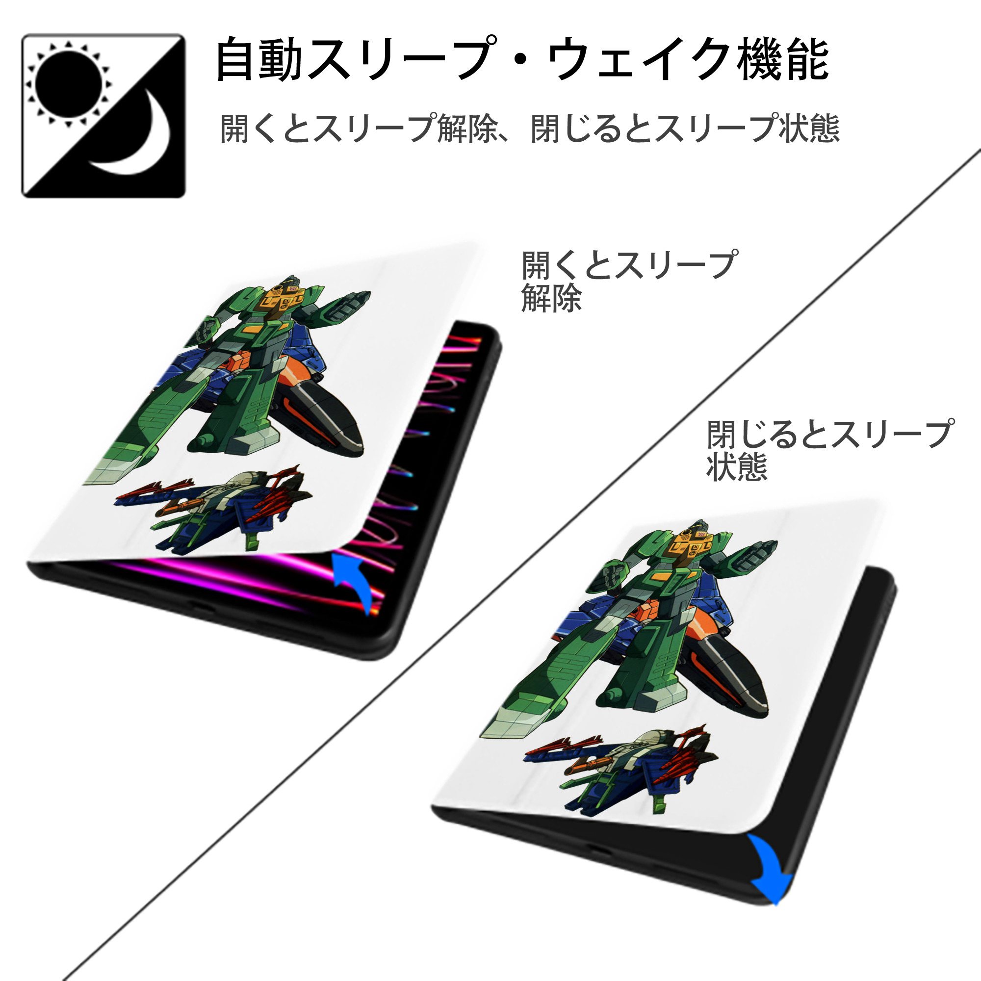  IPad ケース ペン収納付き 三つ折りスタンド PUレザー×シリコン 対応機種9.5/10.5/10.9インチ