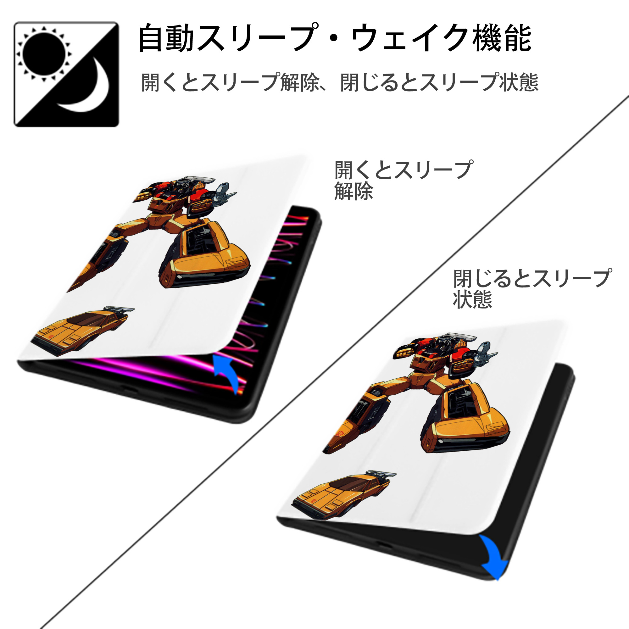  IPad ケース ペン収納付き 三つ折りスタンド PUレザー×シリコン 対応機種9.5/10.5/10.9インチ