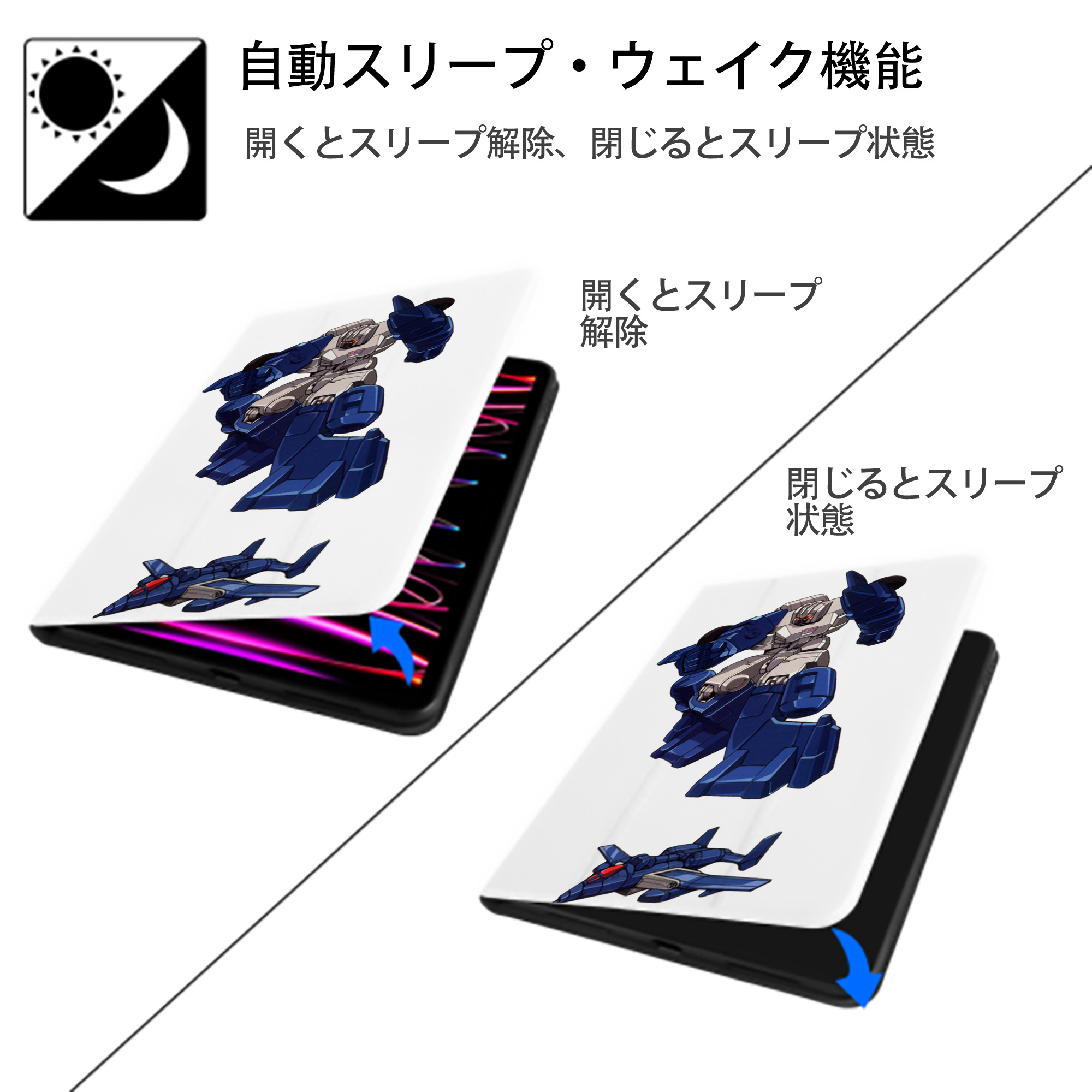  IPad ケース ペン収納付き 三つ折りスタンド PUレザー×シリコン 対応機種9.5/10.5/10.9インチ