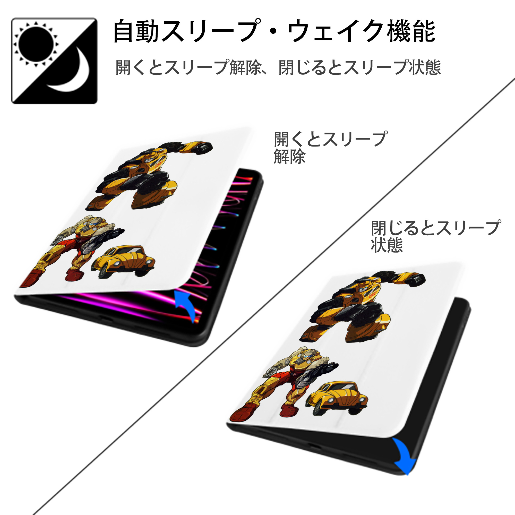  IPad ケース ペン収納付き 三つ折りスタンド PUレザー×シリコン 対応機種9.5/10.5/10.9インチ