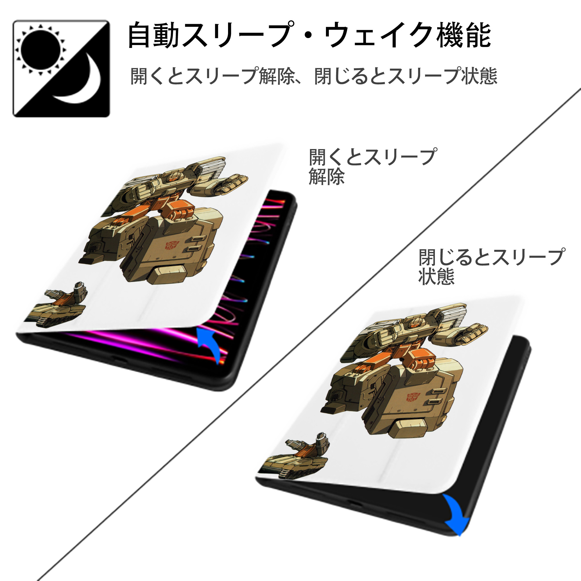  IPad ケース ペン収納付き 三つ折りスタンド PUレザー×シリコン 対応機種9.5/10.5/10.9インチ