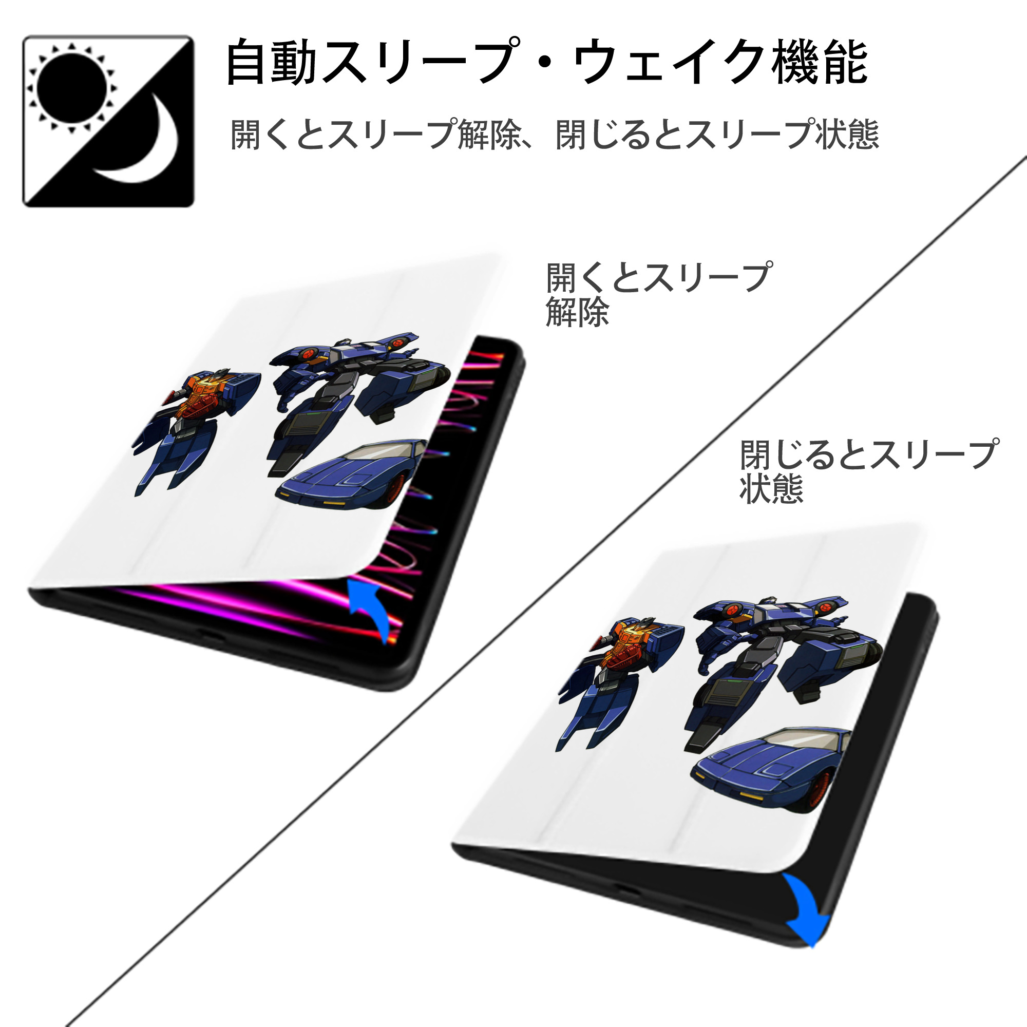  IPad ケース ペン収納付き 三つ折りスタンド PUレザー×シリコン 対応機種9.5/10.5/10.9インチ