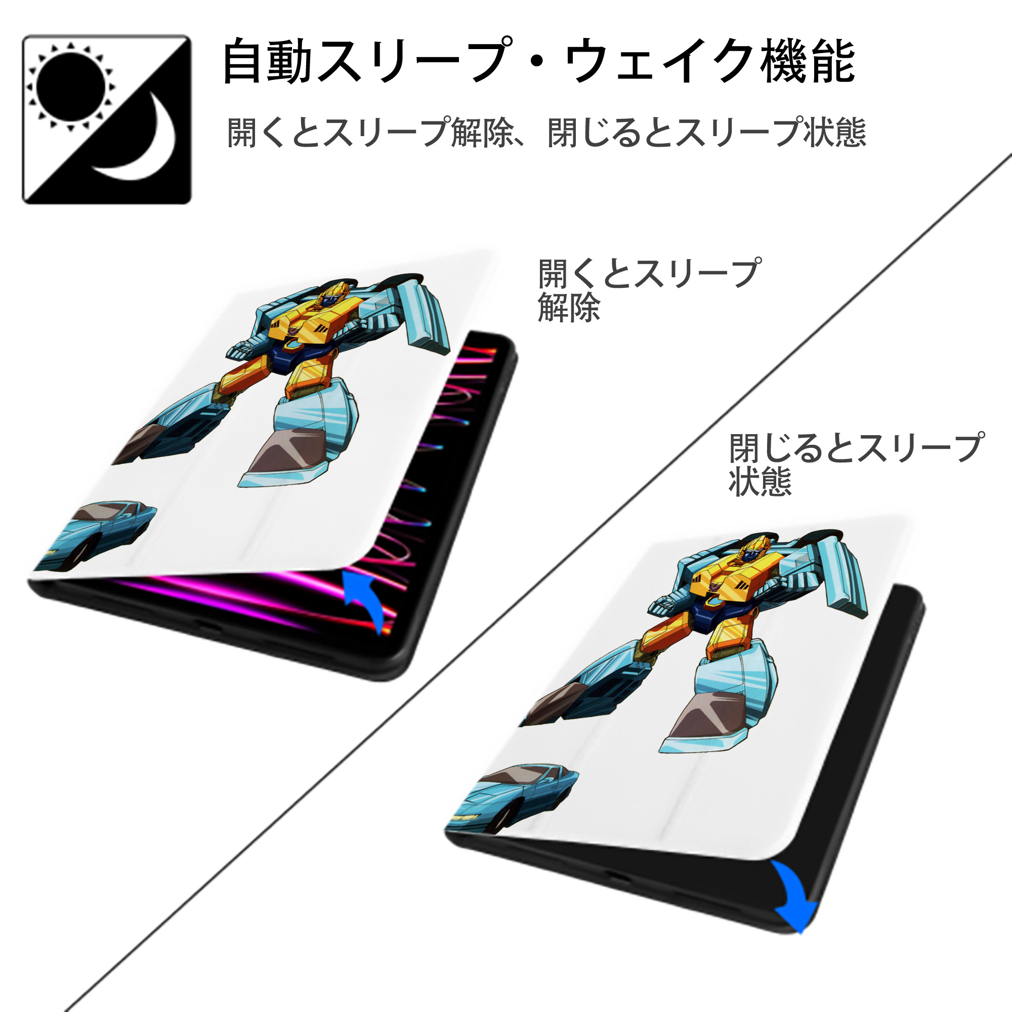  IPad ケース ペン収納付き 三つ折りスタンド PUレザー×シリコン 対応機種9.5/10.5/10.9インチ