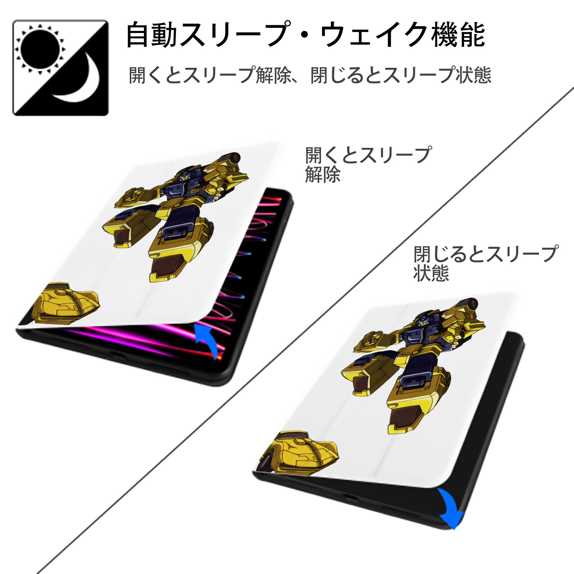  IPad ケース ペン収納付き 三つ折りスタンド PUレザー×シリコン 対応機種9.5/10.5/10.9インチ