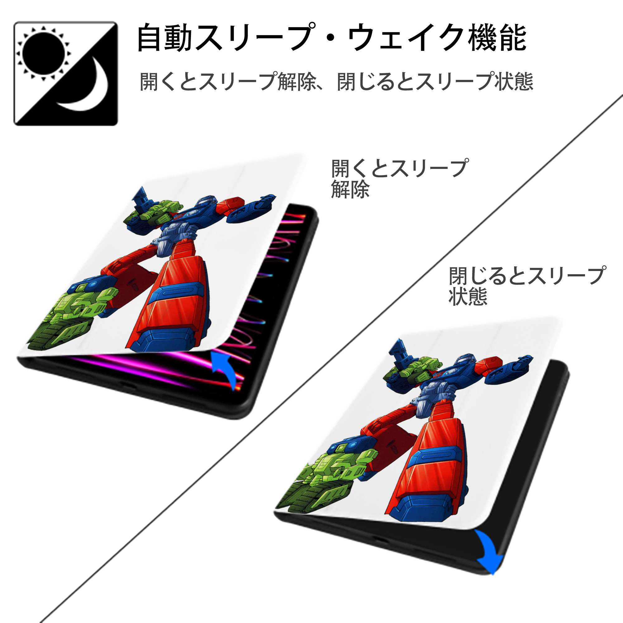  IPad ケース ペン収納付き 三つ折りスタンド PUレザー×シリコン 対応機種9.5/10.5/10.9インチ