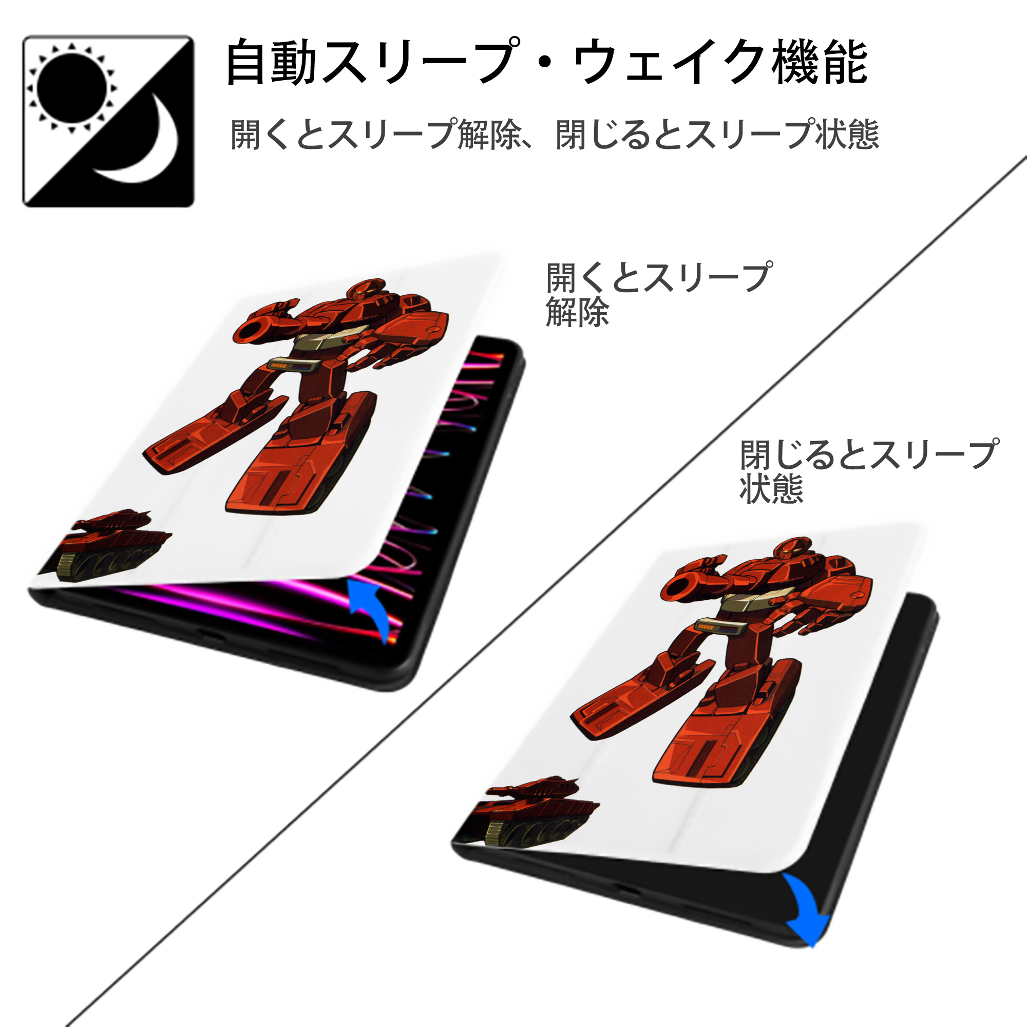  IPad ケース ペン収納付き 三つ折りスタンド PUレザー×シリコン 対応機種9.5/10.5/10.9インチ