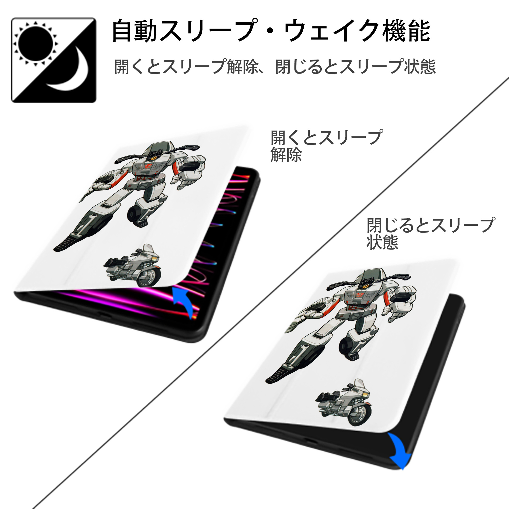  IPad ケース ペン収納付き 三つ折りスタンド PUレザー×シリコン 対応機種9.5/10.5/10.9インチ