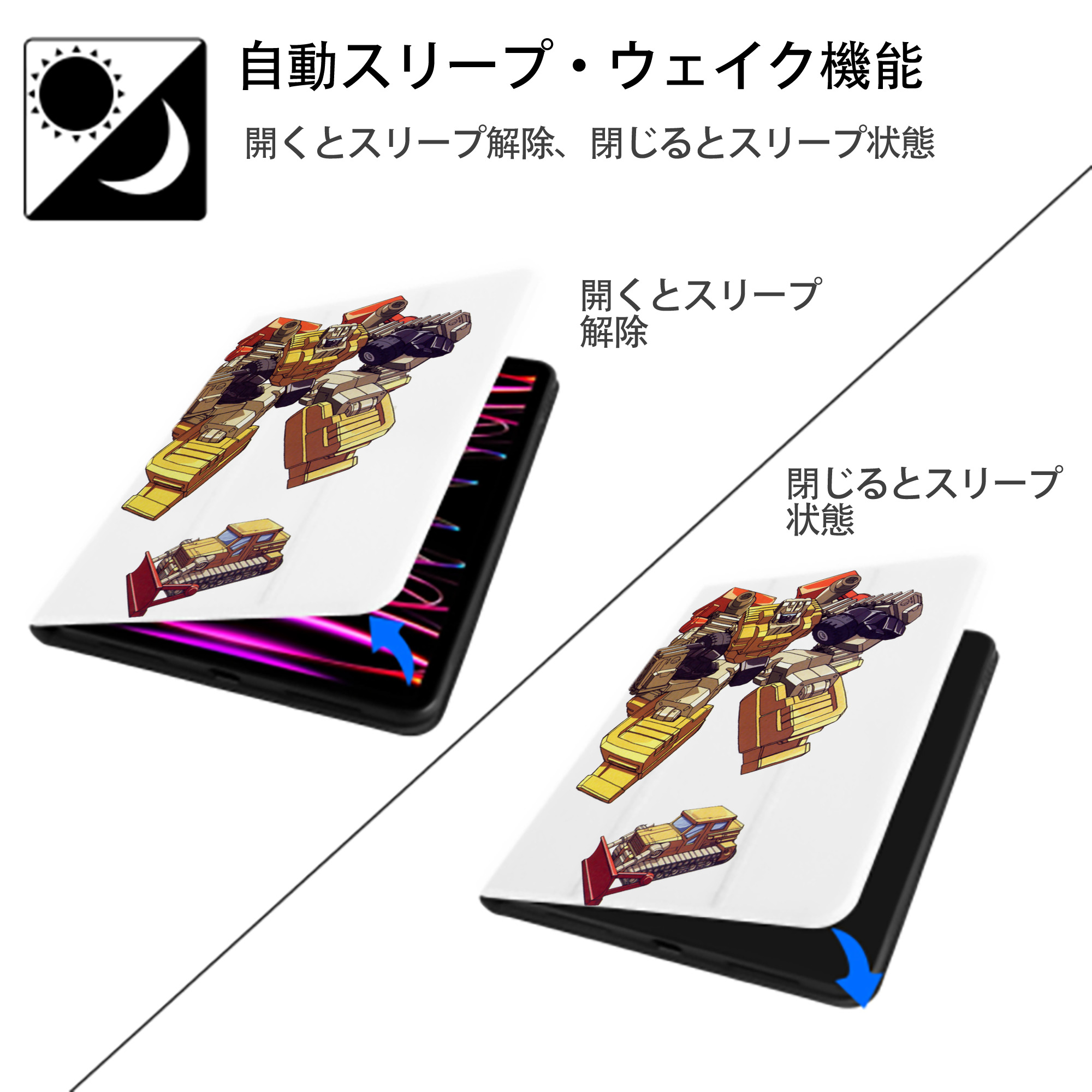  IPad ケース ペン収納付き 三つ折りスタンド PUレザー×シリコン 対応機種9.5/10.5/10.9インチ