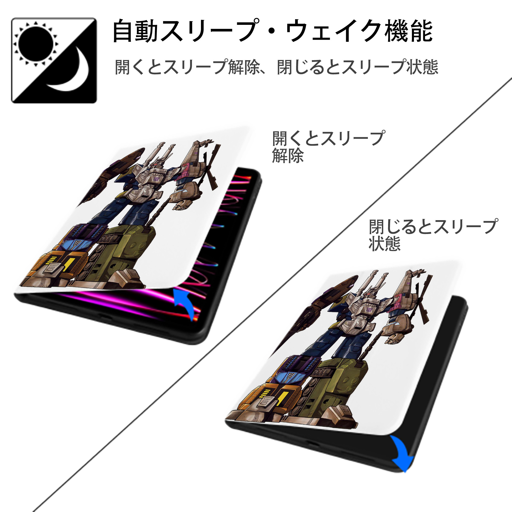  IPad ケース ペン収納付き 三つ折りスタンド PUレザー×シリコン 対応機種9.5/10.5/10.9インチ