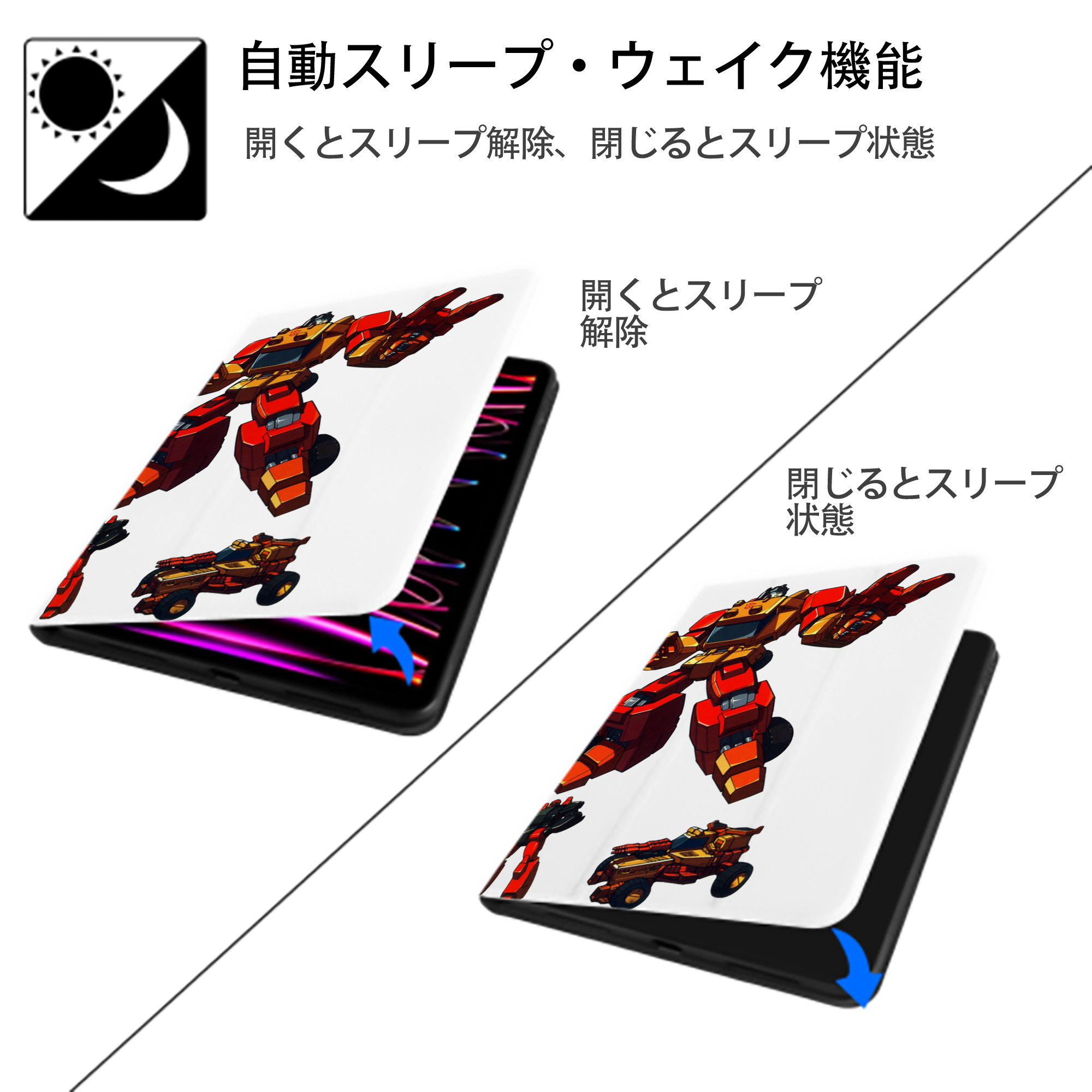  IPad ケース ペン収納付き 三つ折りスタンド PUレザー×シリコン 対応機種9.5/10.5/10.9インチ