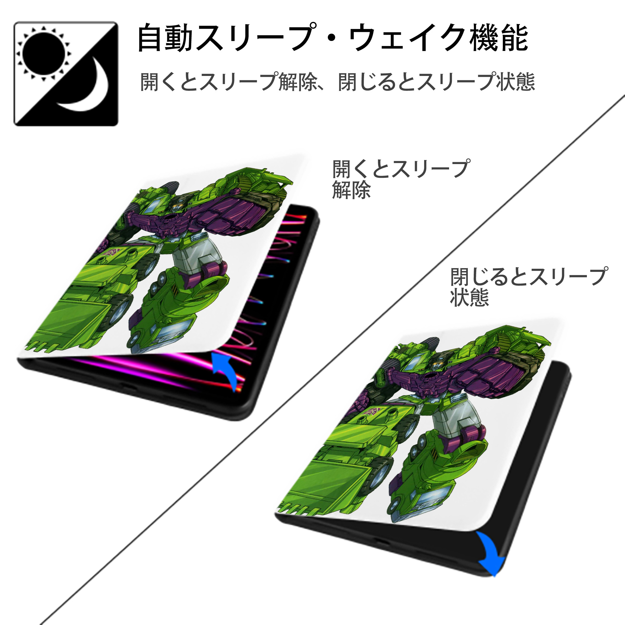  IPad ケース ペン収納付き 三つ折りスタンド PUレザー×シリコン 対応機種9.5/10.5/10.9インチ