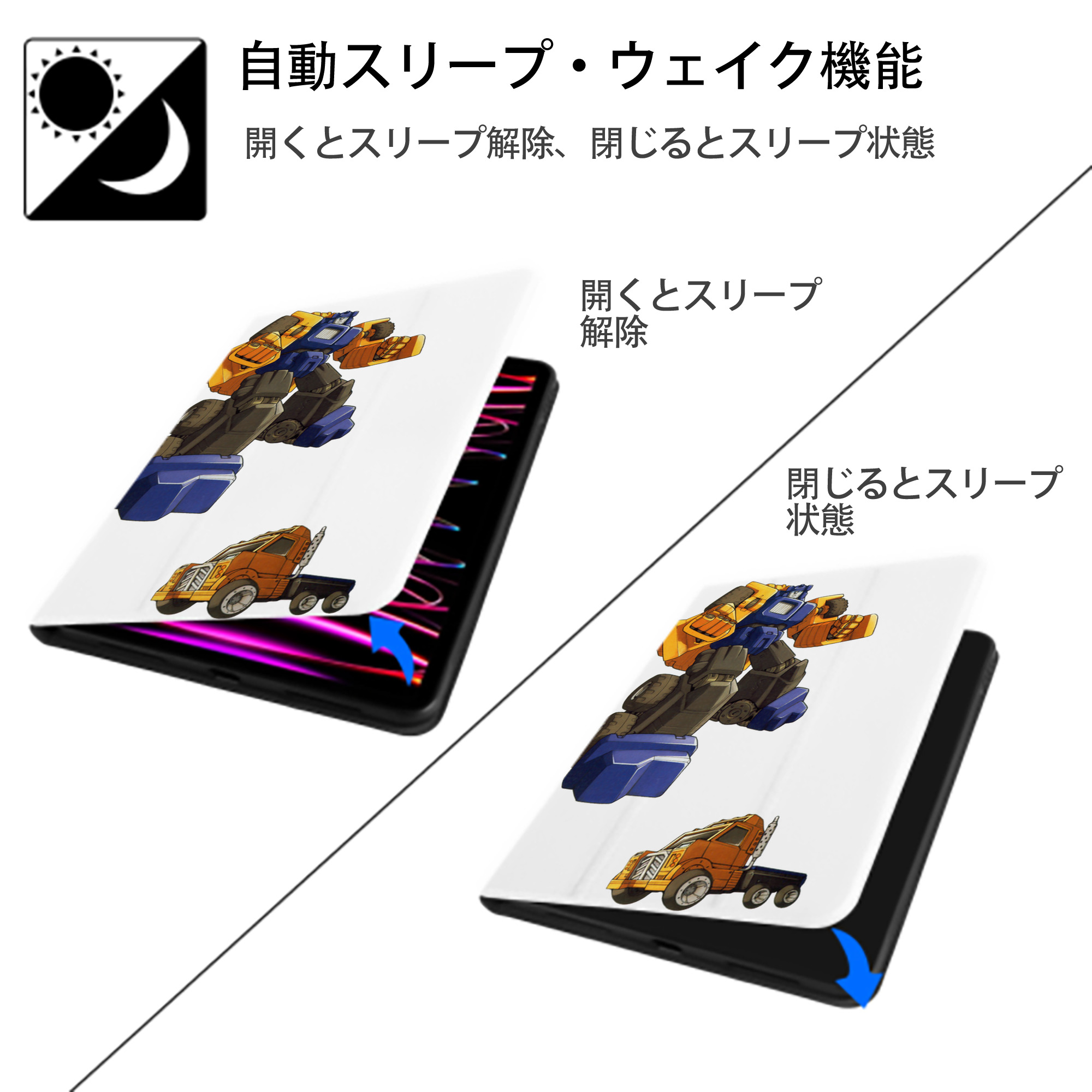  IPad ケース ペン収納付き 三つ折りスタンド PUレザー×シリコン 対応機種9.5/10.5/10.9インチ