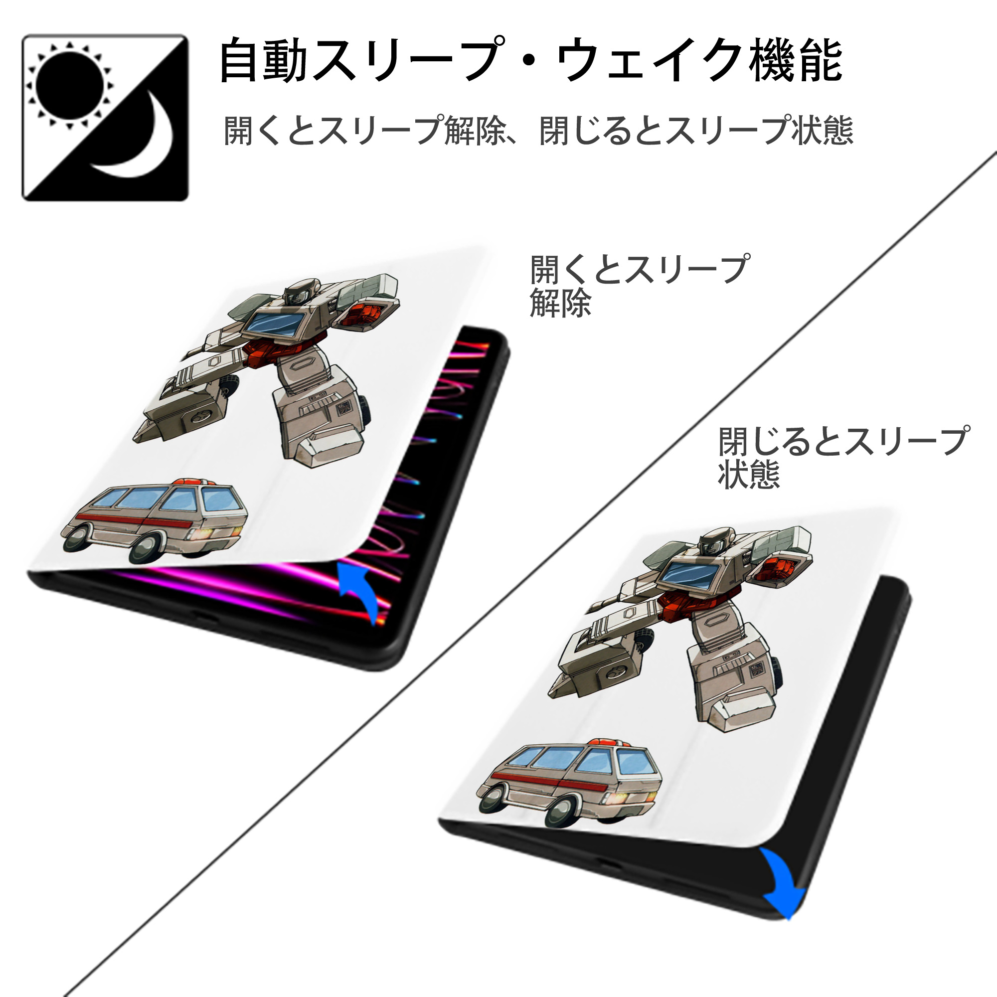  IPad ケース ペン収納付き 三つ折りスタンド PUレザー×シリコン 対応機種9.5/10.5/10.9インチ