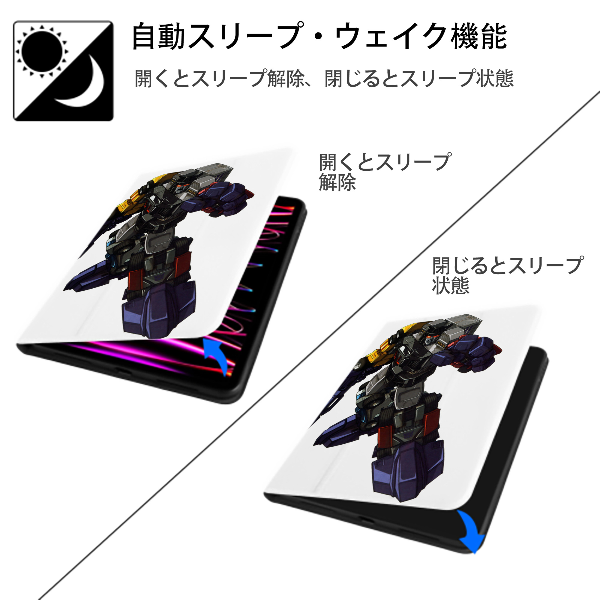  IPad ケース ペン収納付き 三つ折りスタンド PUレザー×シリコン 対応機種9.5/10.5/10.9インチ