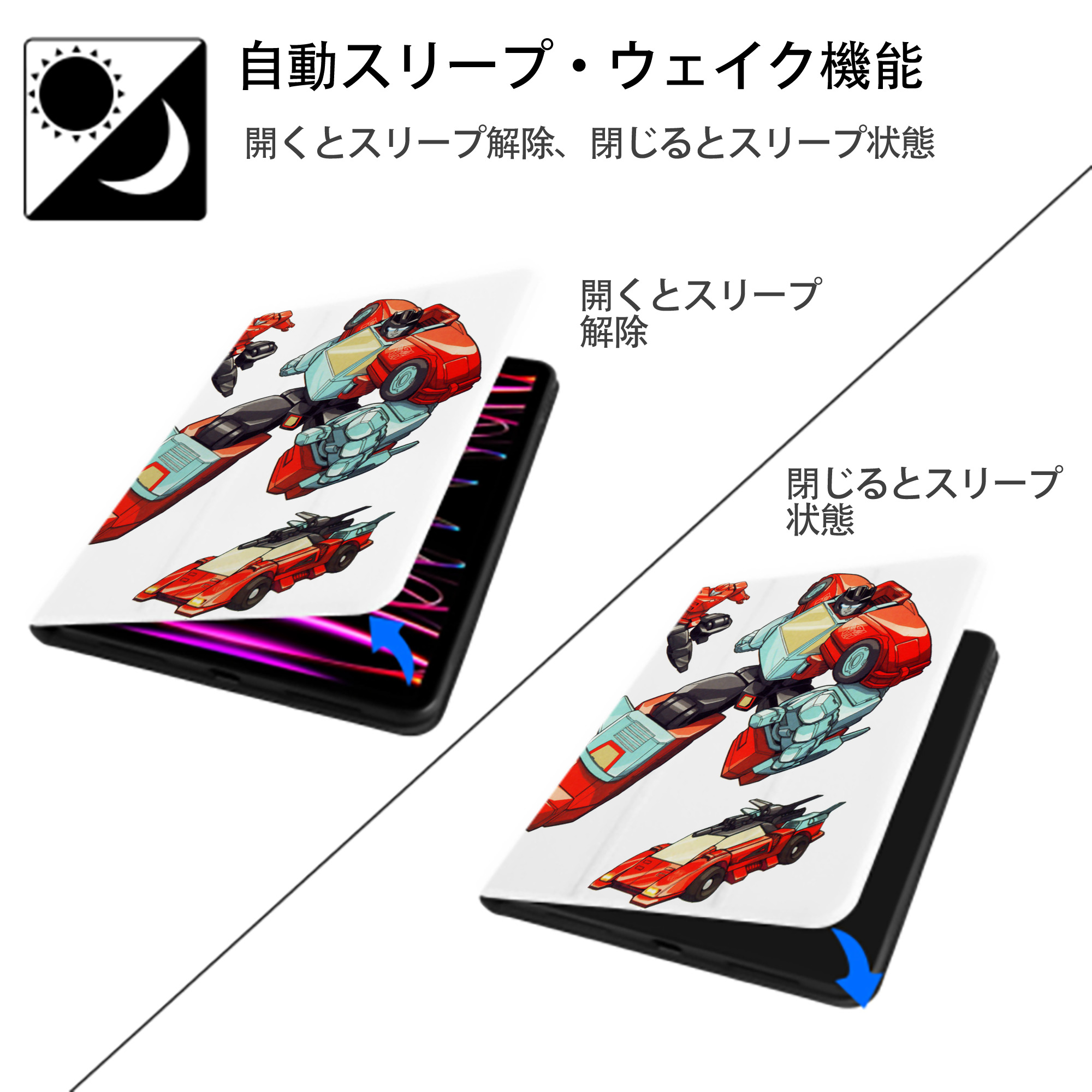  IPad ケース ペン収納付き 三つ折りスタンド PUレザー×シリコン 対応機種9.5/10.5/10.9インチ