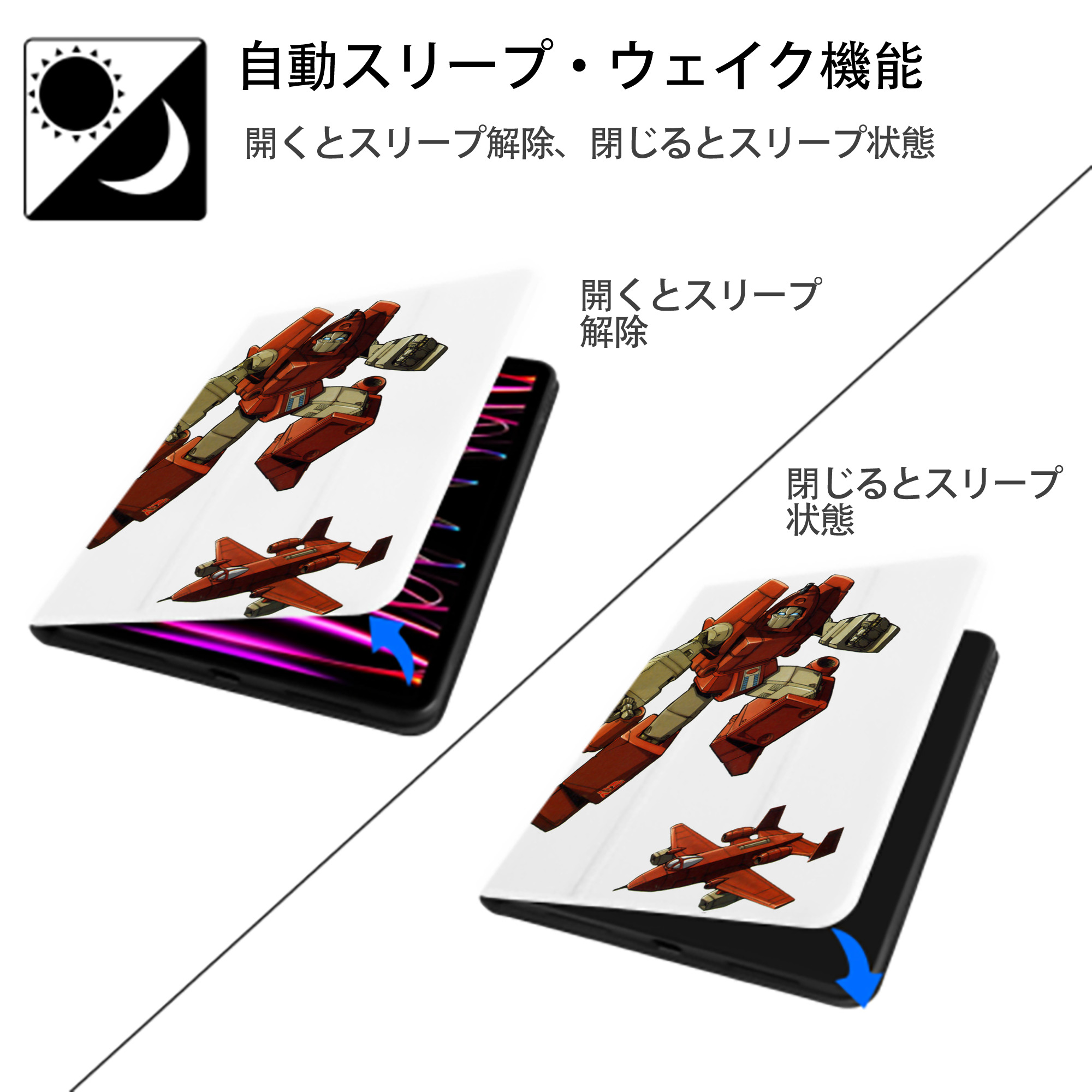  IPad ケース ペン収納付き 三つ折りスタンド PUレザー×シリコン 対応機種9.5/10.5/10.9インチ