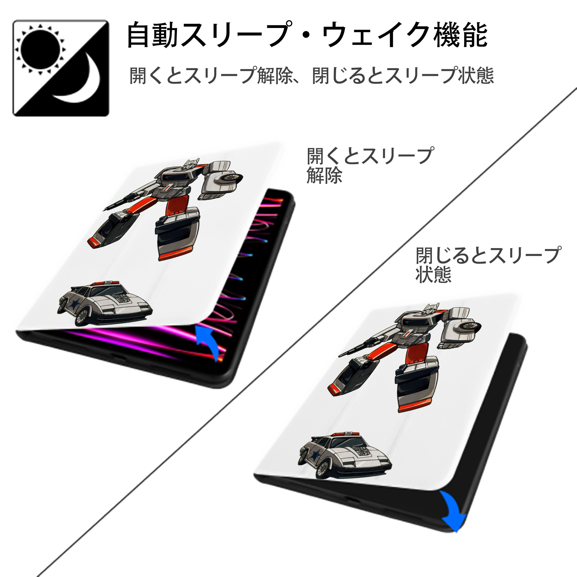  IPad ケース ペン収納付き 三つ折りスタンド PUレザー×シリコン 対応機種9.5/10.5/10.9インチ