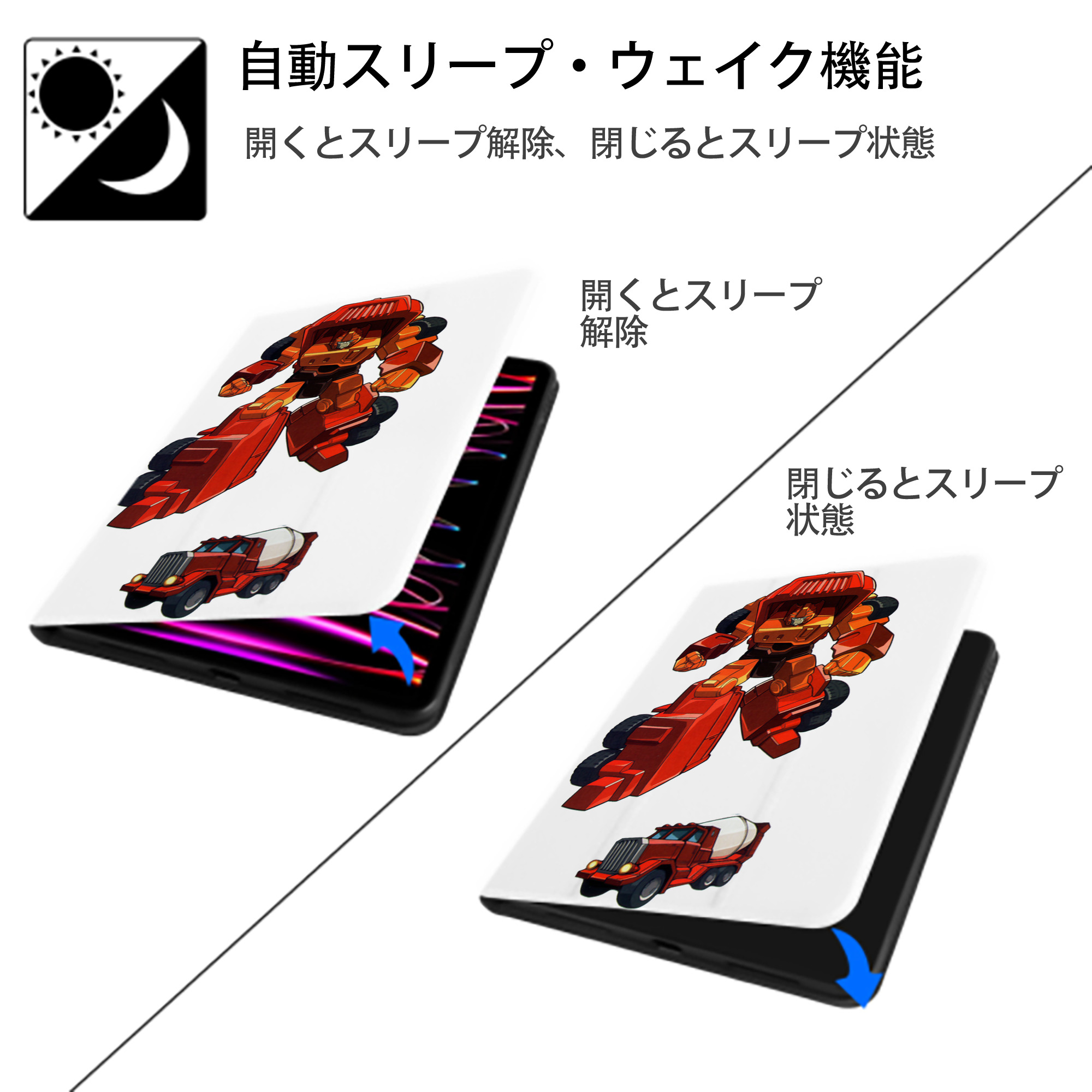  IPad ケース ペン収納付き 三つ折りスタンド PUレザー×シリコン 対応機種9.5/10.5/10.9インチ