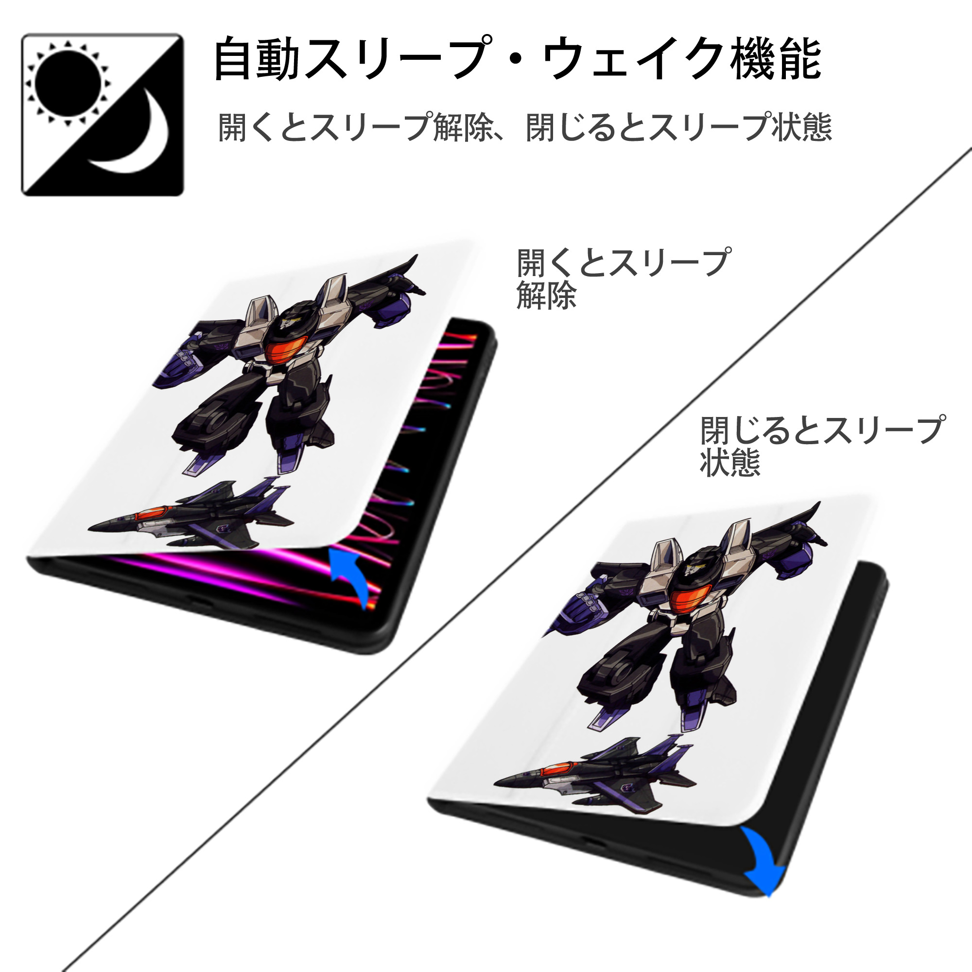  IPad ケース ペン収納付き 三つ折りスタンド PUレザー×シリコン 対応機種9.5/10.5/10.9インチ