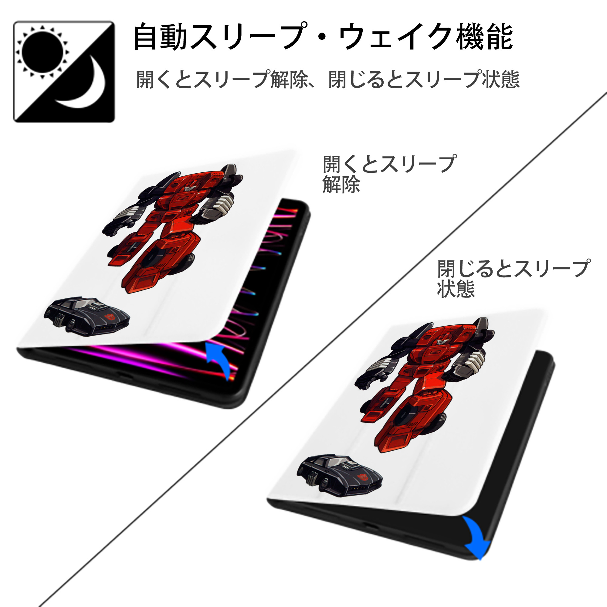  IPad ケース ペン収納付き 三つ折りスタンド PUレザー×シリコン 対応機種9.5/10.5/10.9インチ