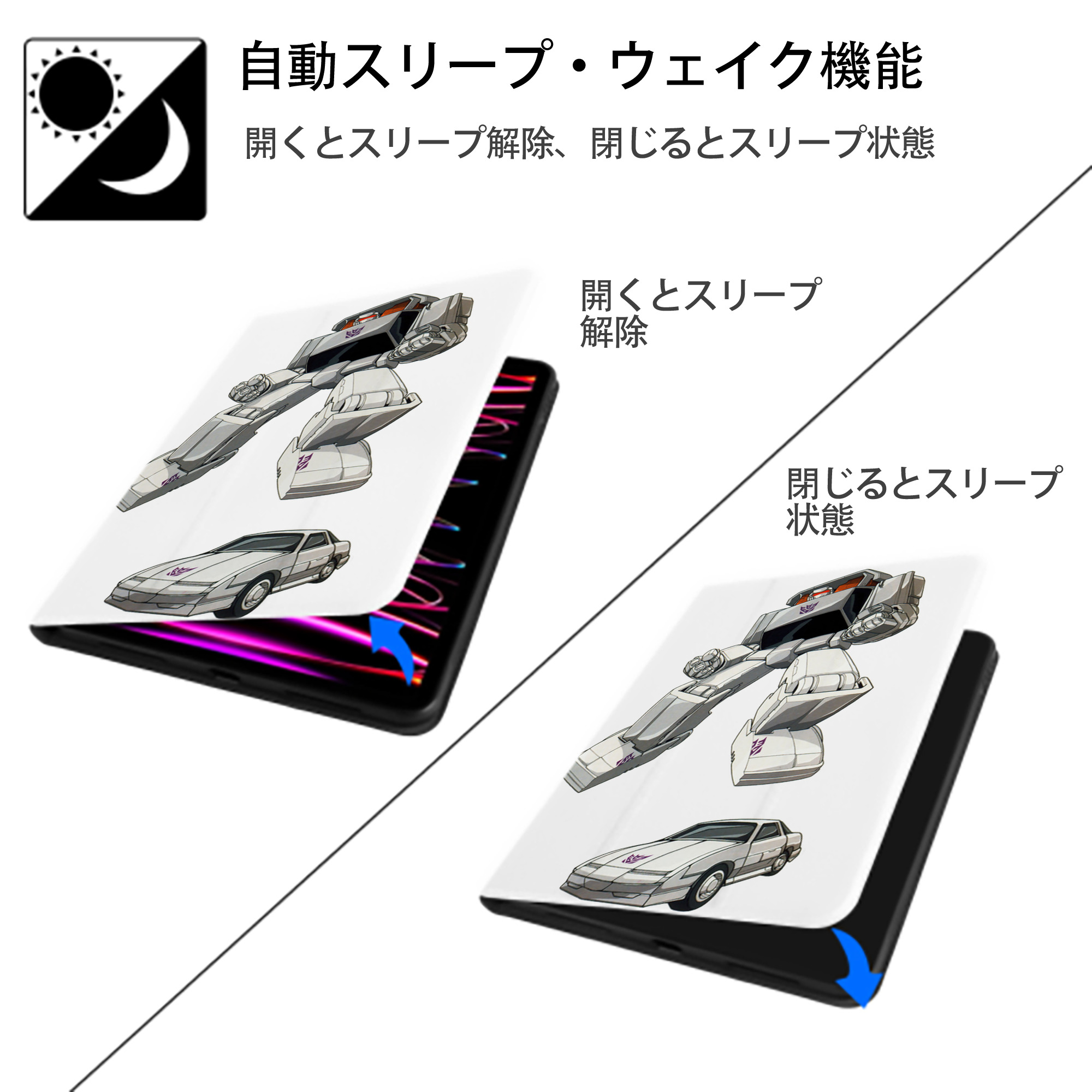  IPad ケース ペン収納付き 三つ折りスタンド PUレザー×シリコン 対応機種9.5/10.5/10.9インチ