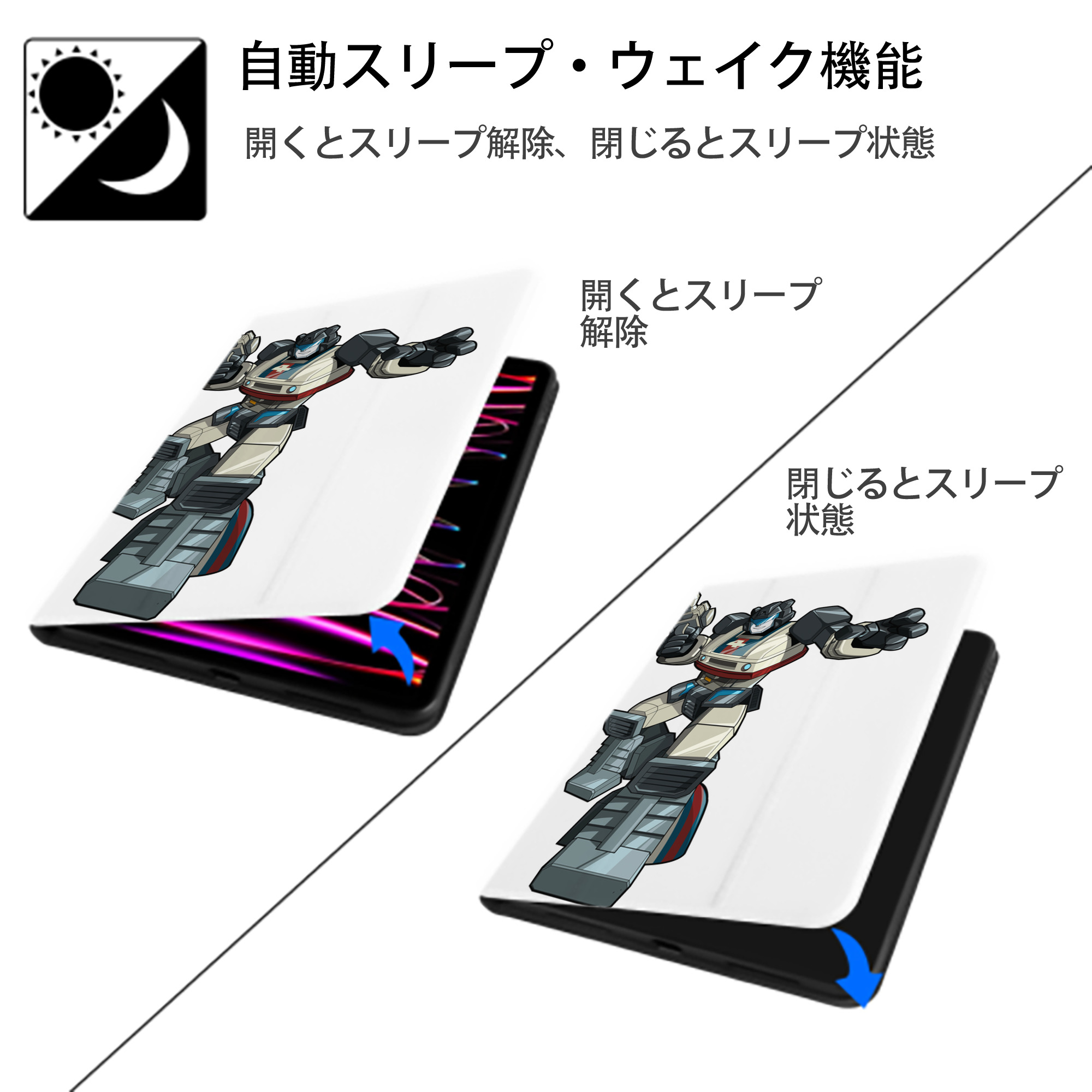  IPad ケース ペン収納付き 三つ折りスタンド PUレザー×シリコン 対応機種9.5/10.5/10.9インチ
