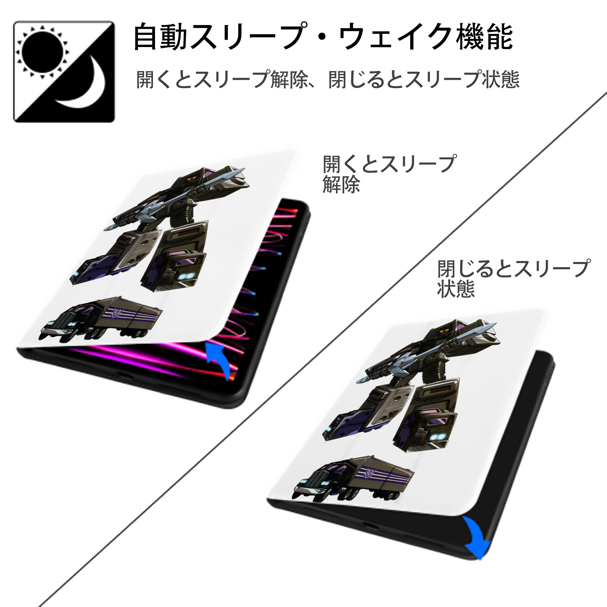  IPad ケース ペン収納付き 三つ折りスタンド PUレザー×シリコン 対応機種9.5/10.5/10.9インチ
