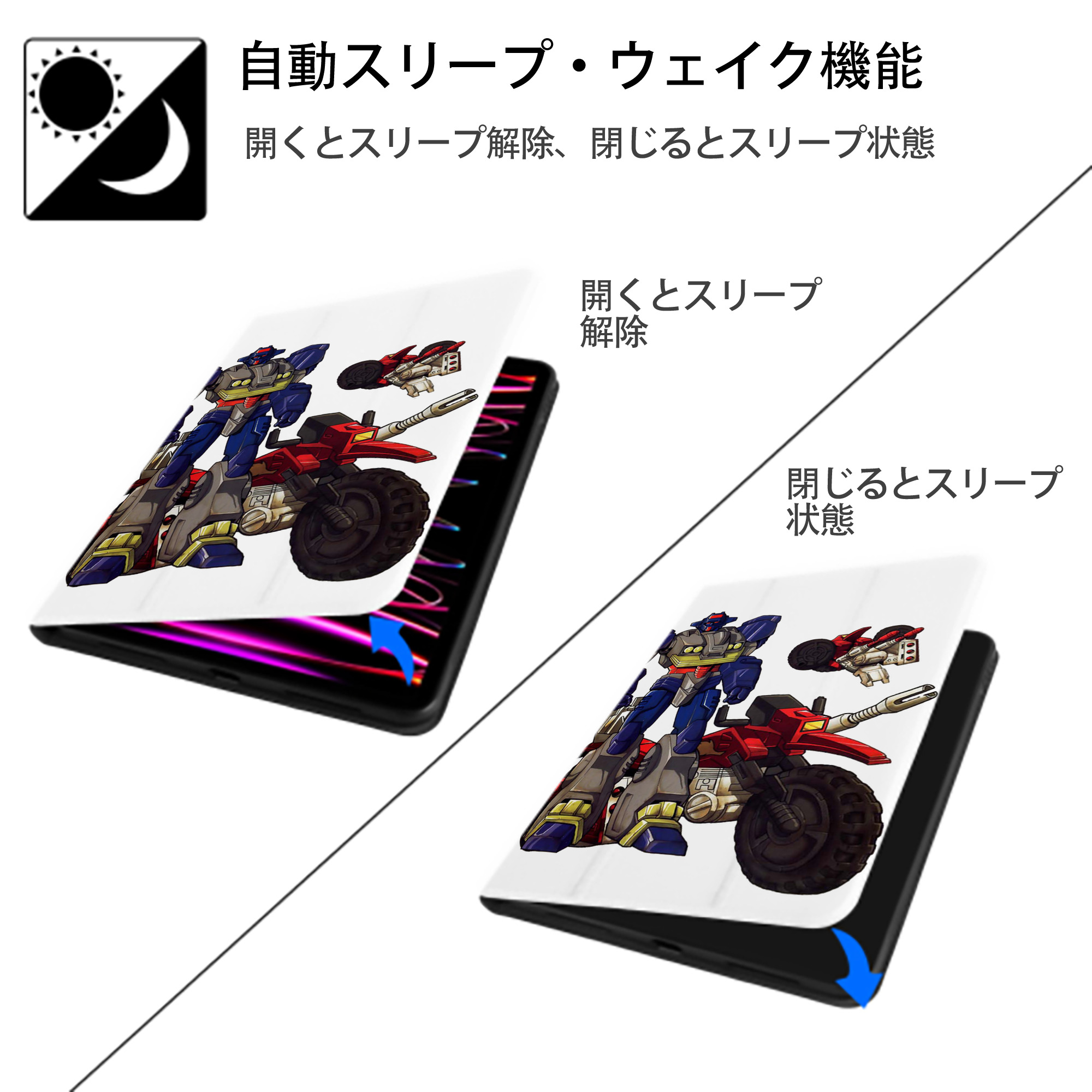  IPad ケース ペン収納付き 三つ折りスタンド PUレザー×シリコン 対応機種9.5/10.5/10.9インチ