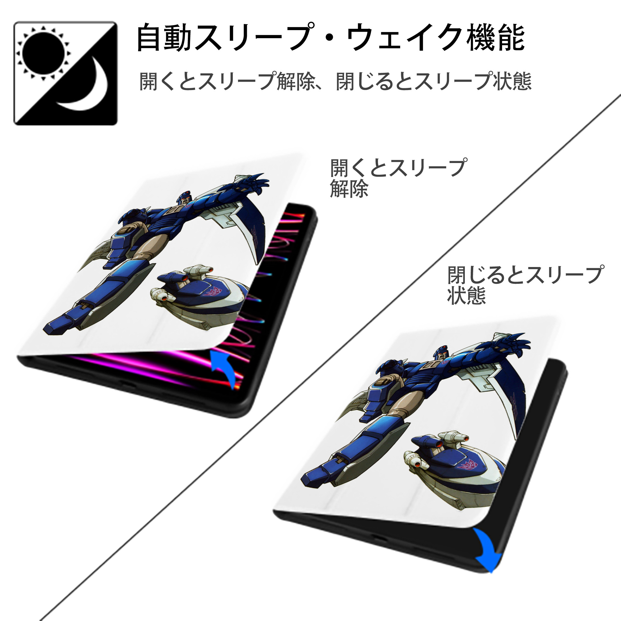  IPad ケース ペン収納付き 三つ折りスタンド PUレザー×シリコン 対応機種9.5/10.5/10.9インチ