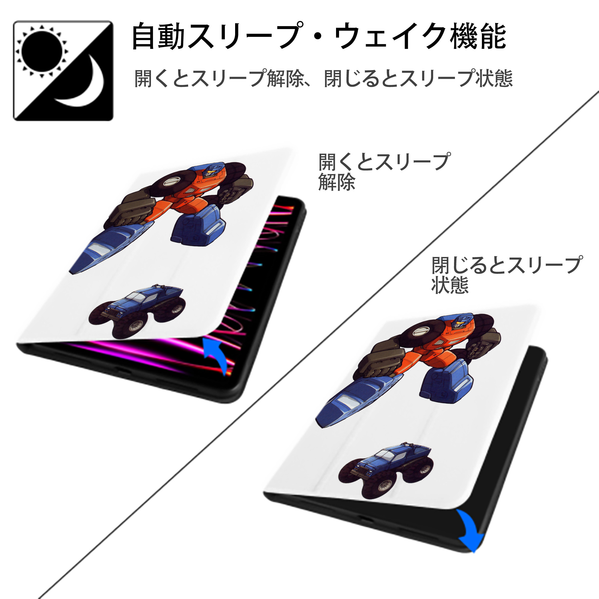  IPad ケース ペン収納付き 三つ折りスタンド PUレザー×シリコン 対応機種9.5/10.5/10.9インチ