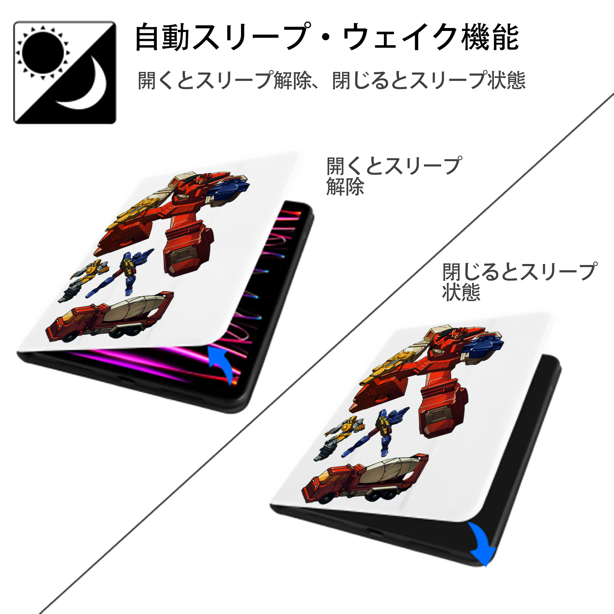  IPad ケース ペン収納付き 三つ折りスタンド PUレザー×シリコン 対応機種9.5/10.5/10.9インチ