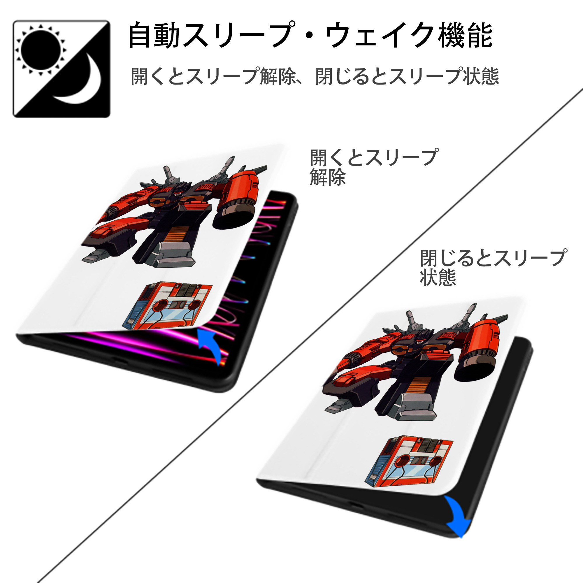  IPad ケース ペン収納付き 三つ折りスタンド PUレザー×シリコン 対応機種9.5/10.5/10.9インチ