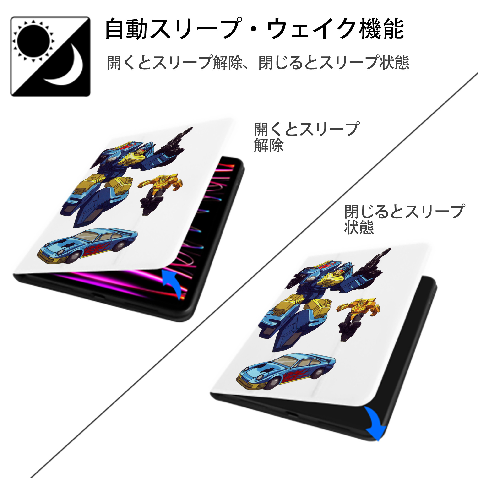  IPad ケース ペン収納付き 三つ折りスタンド PUレザー×シリコン 対応機種9.5/10.5/10.9インチ