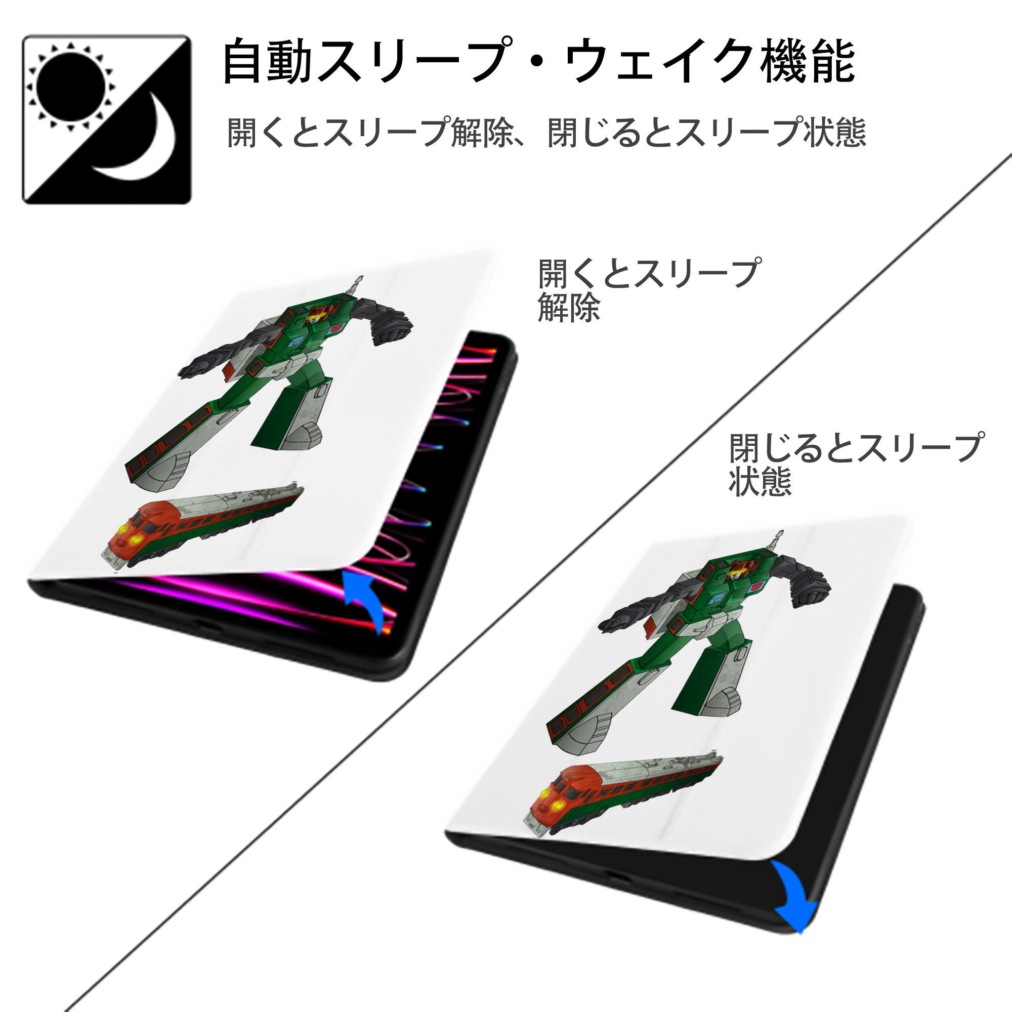  IPad ケース ペン収納付き 三つ折りスタンド PUレザー×シリコン 対応機種9.5/10.5/10.9インチ