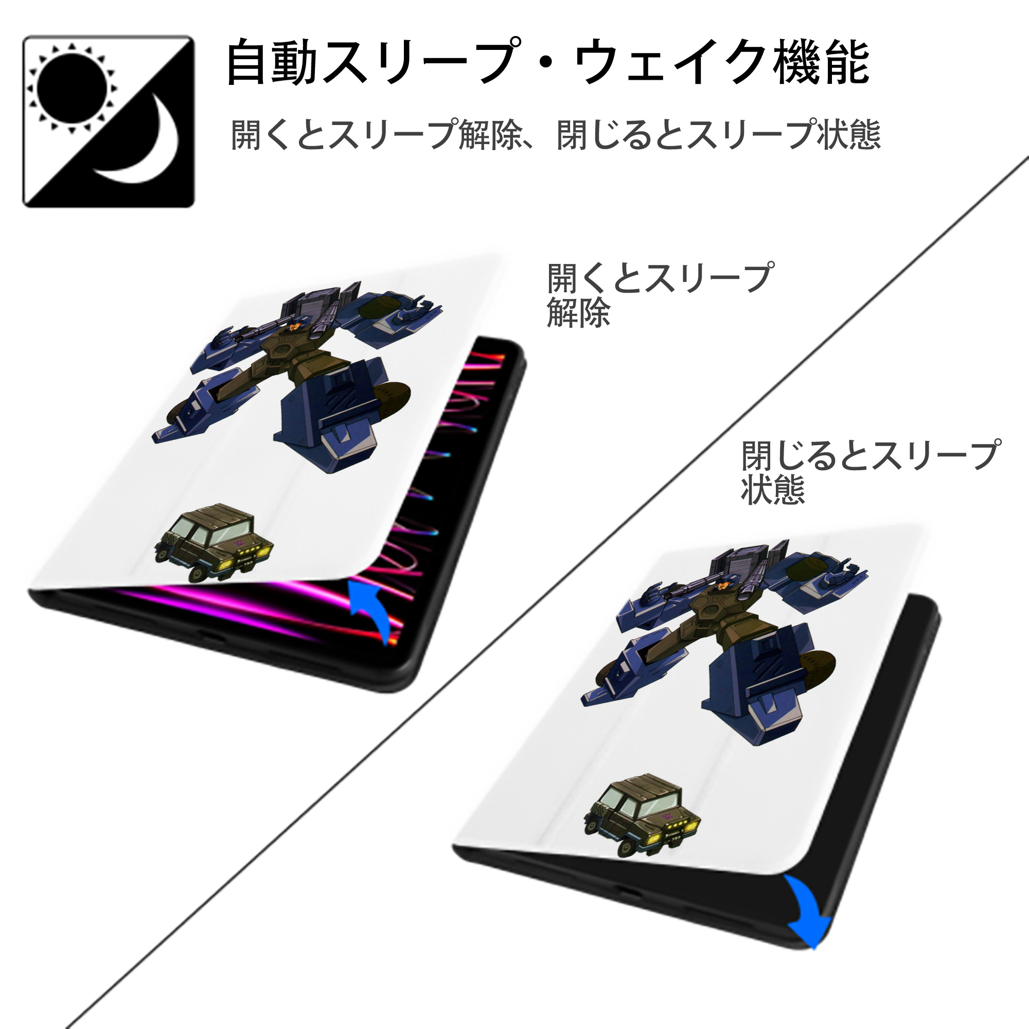  IPad ケース ペン収納付き 三つ折りスタンド PUレザー×シリコン 対応機種9.5/10.5/10.9インチ
