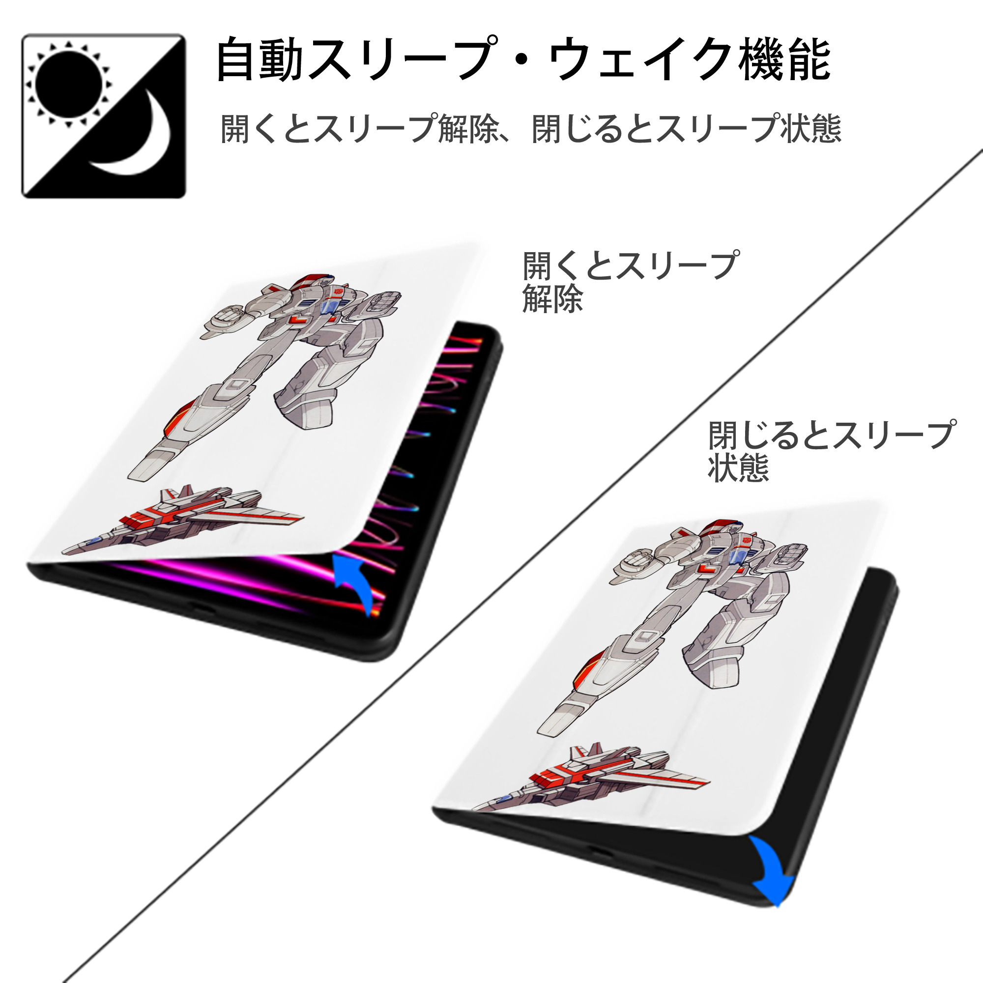  IPad ケース ペン収納付き 三つ折りスタンド PUレザー×シリコン 対応機種9.5/10.5/10.9インチ