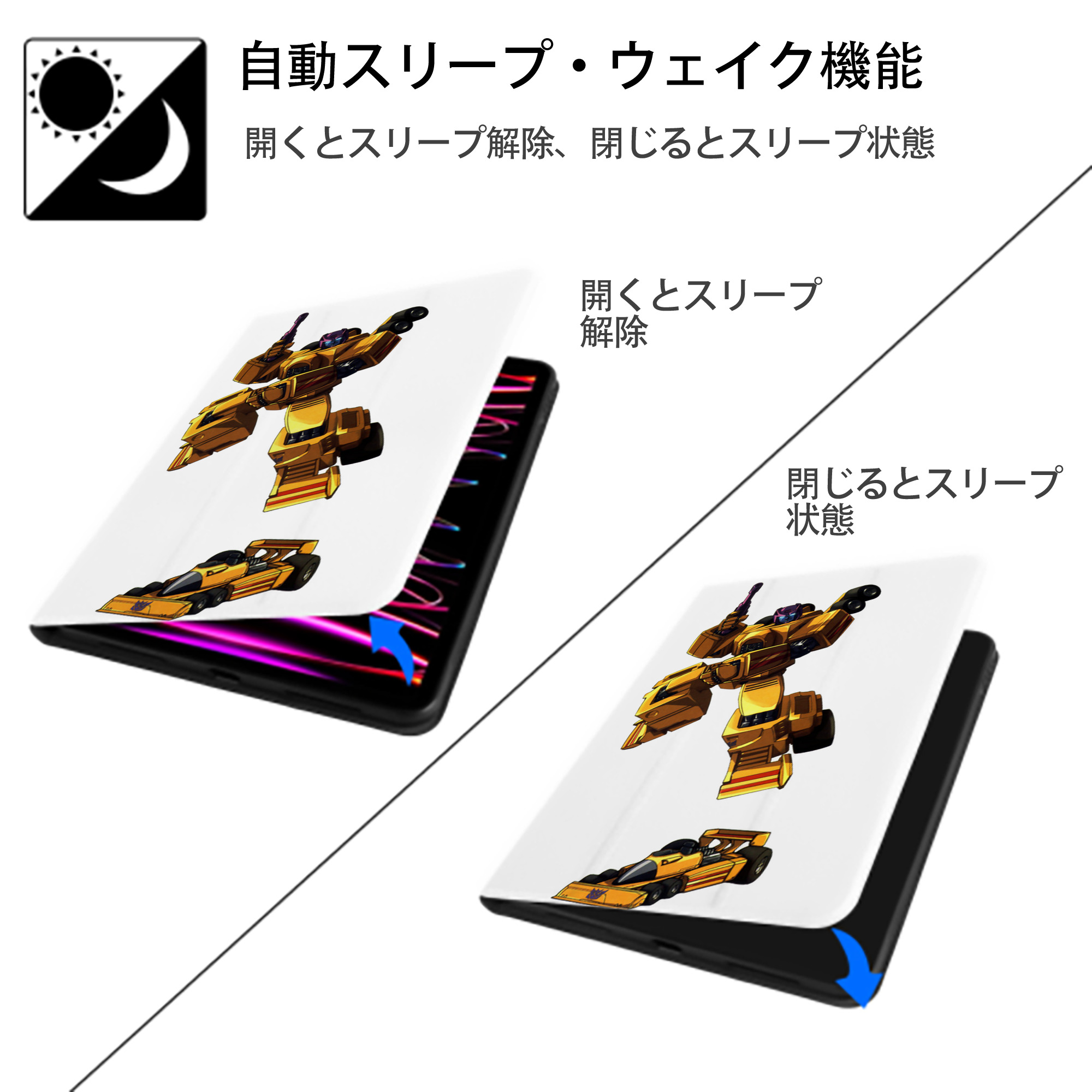  IPad ケース ペン収納付き 三つ折りスタンド PUレザー×シリコン 対応機種9.5/10.5/10.9インチ