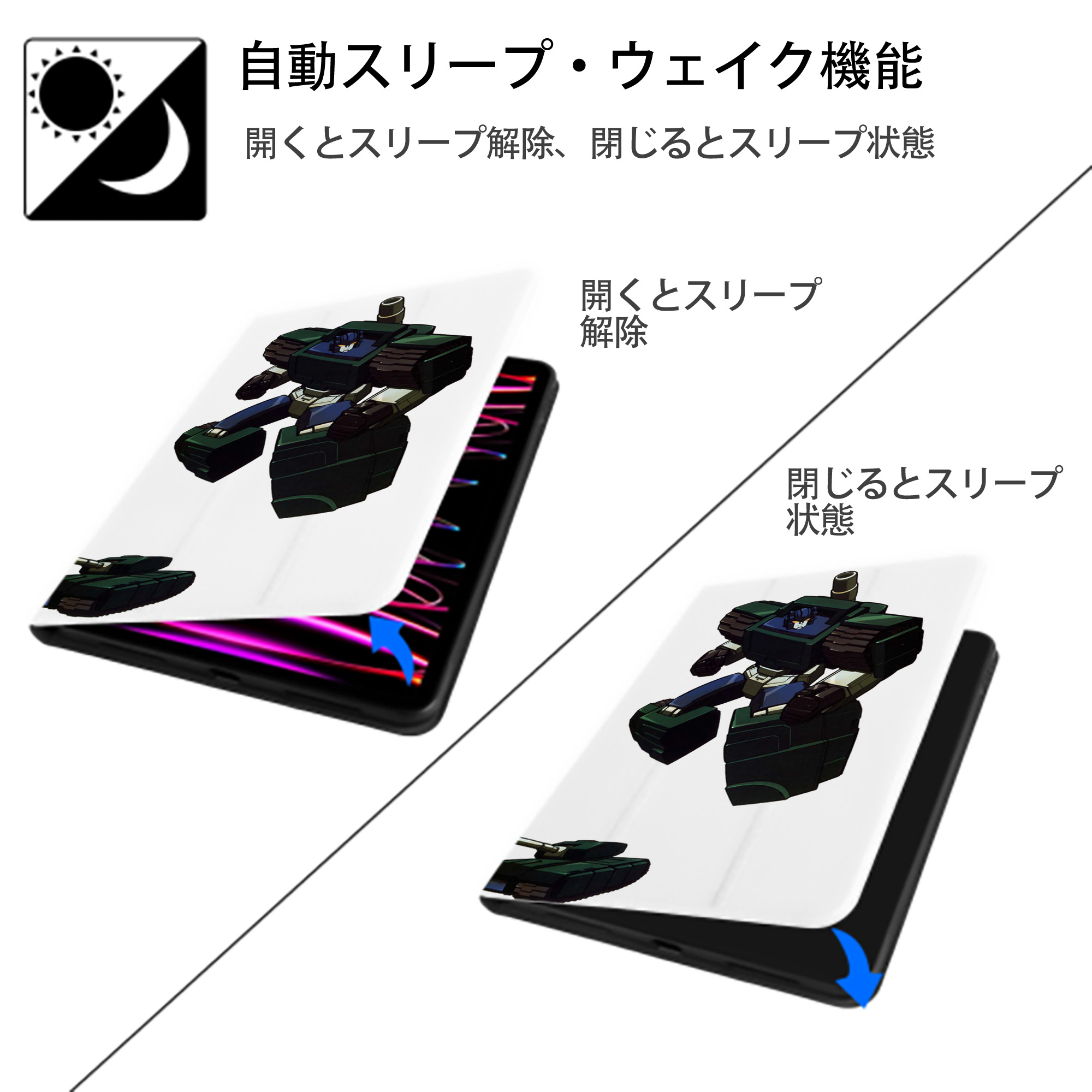  IPad ケース ペン収納付き 三つ折りスタンド PUレザー×シリコン 対応機種9.5/10.5/10.9インチ