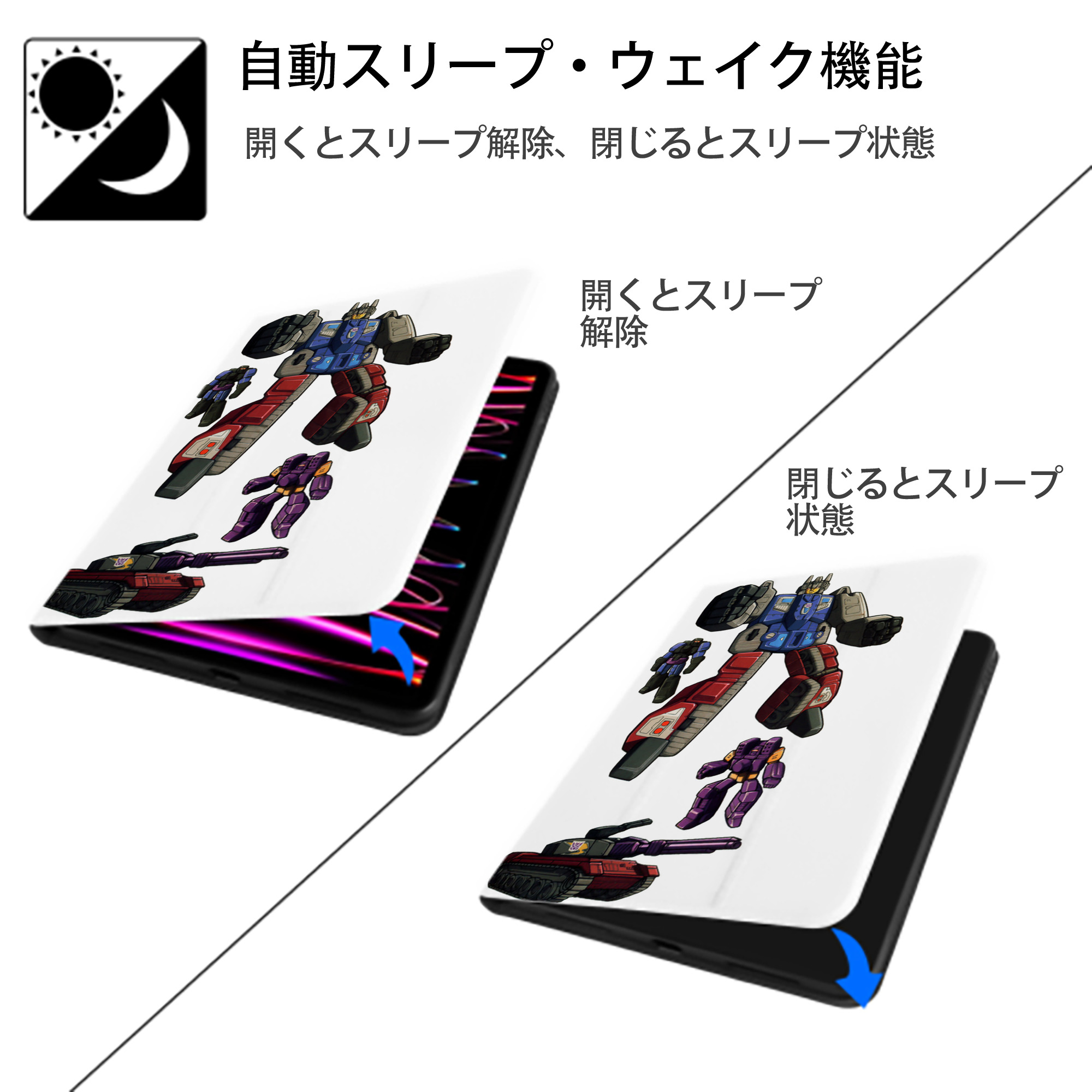  IPad ケース ペン収納付き 三つ折りスタンド PUレザー×シリコン 対応機種9.5/10.5/10.9インチ